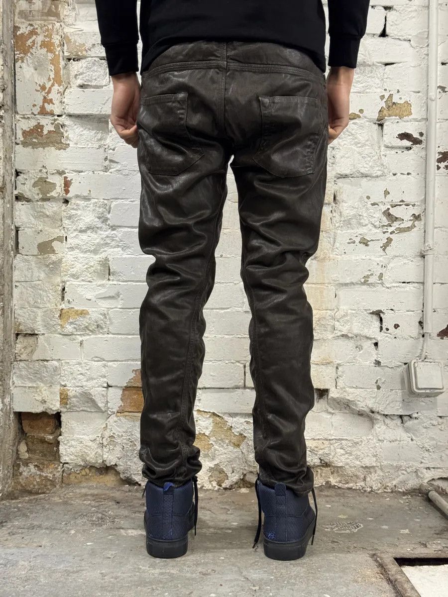 Diesel Diesel Black Gold Brown Cow Leather Dark Pants Size US 31 - 3 Thumbnail