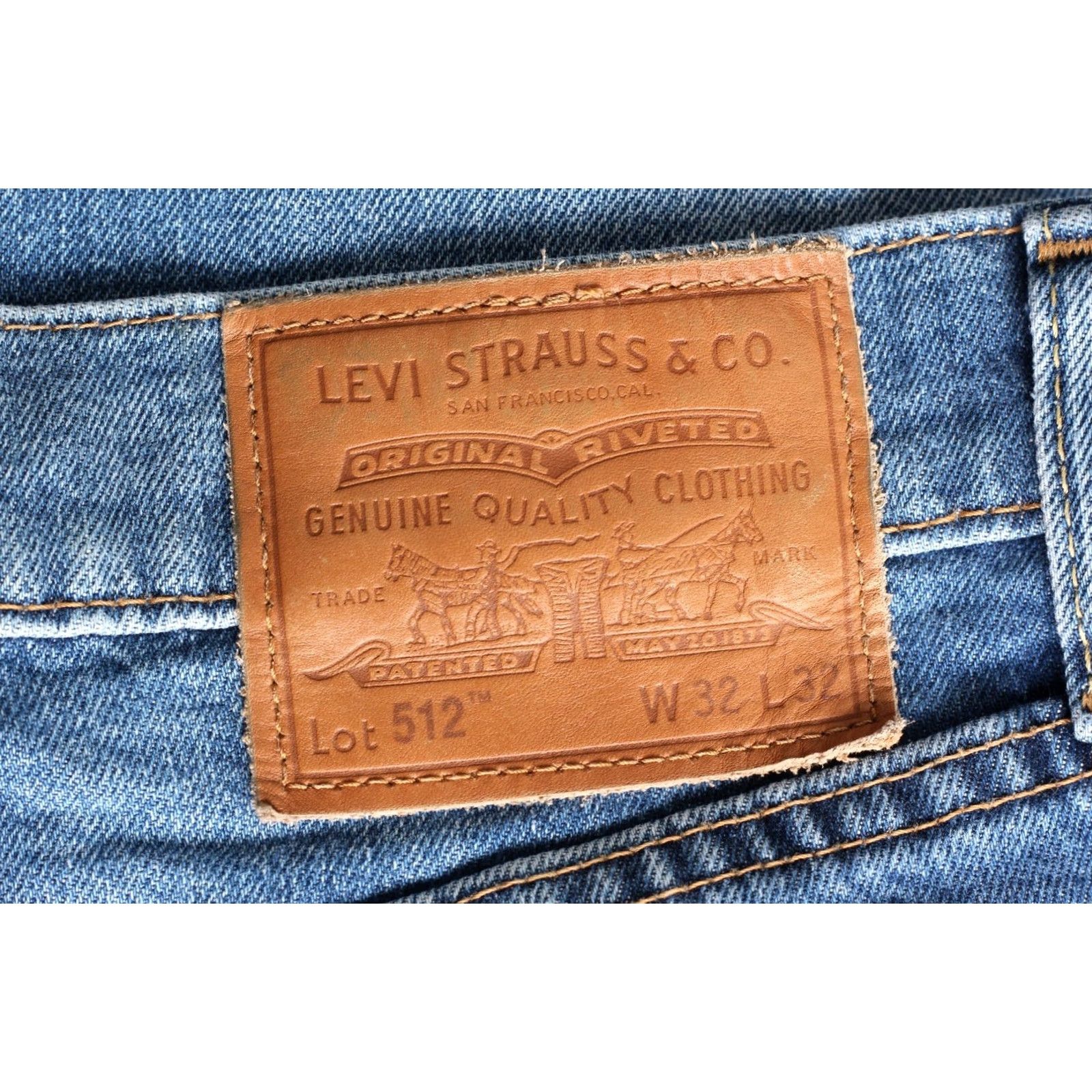 Levi's VINTAGE LEVI’S? 512 PREMIUM Big E Jeans Men 32x30 Slim Tapered Stretch DZ7995 Jeans Size US 32 / EU 48 - 2 Thumbnail