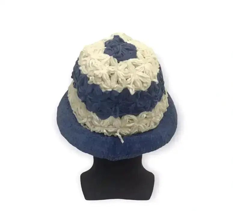Vintage Japanese Brand Knit Bucket Hat Size ONE SIZE - 4 Thumbnail