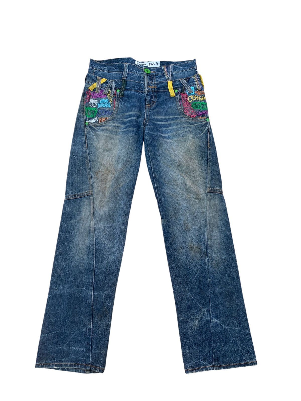 Vintage Vintage Sorridere Double Waist Pant Size US 33 - 1 Thumbnail