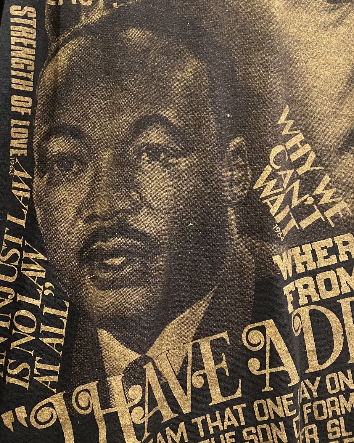 Vintage T Shirt Martin Luther King Vintage AOP Dream Black History Size US XL / EU 56 / 4 - 3 Thumbnail