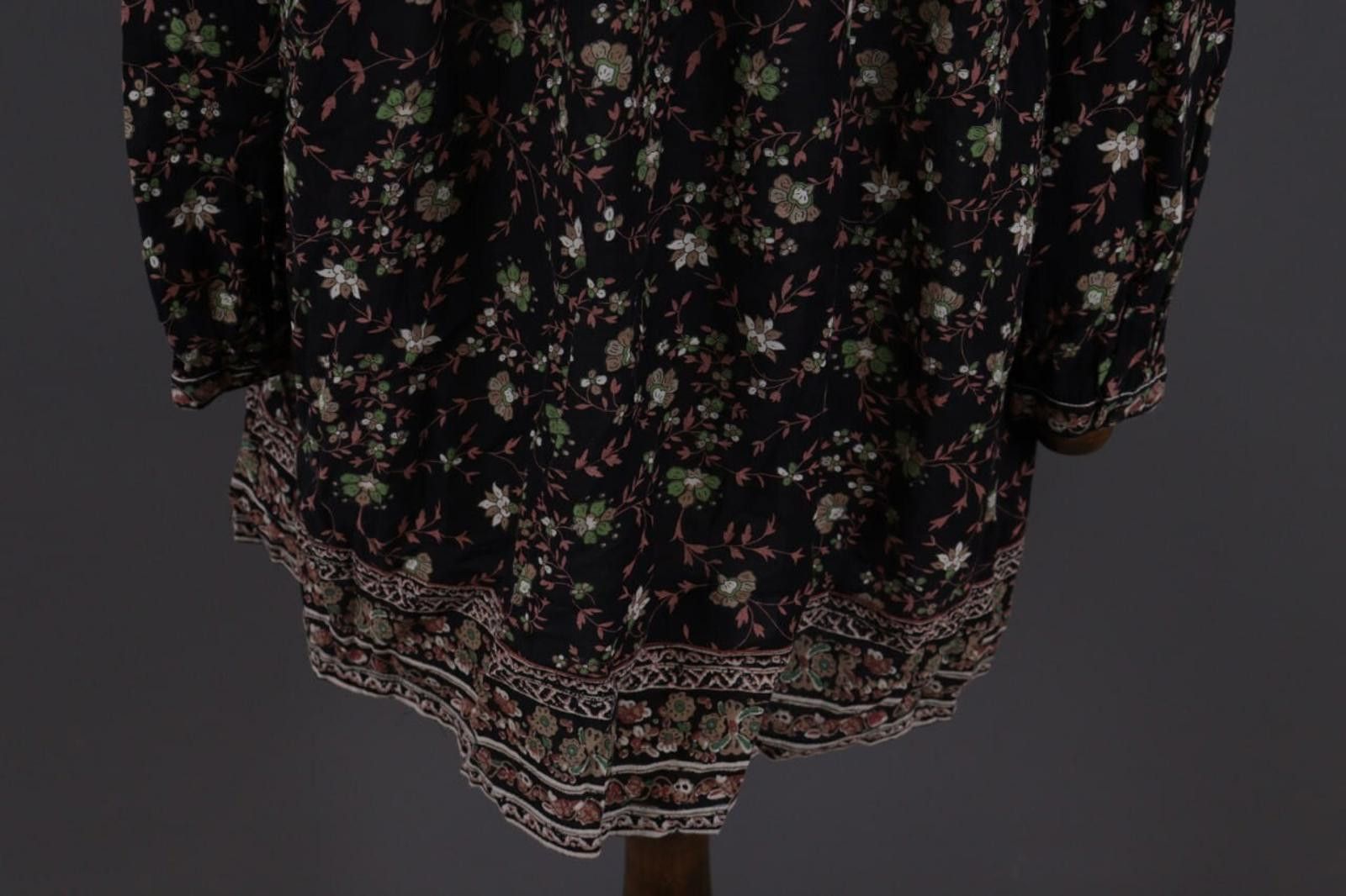 Wilkes Bashford BA&SH Fraja Black Floral A-Line Short Dress Size 0 Size XS / US 0-2 / IT 36-38 - 12 Thumbnail