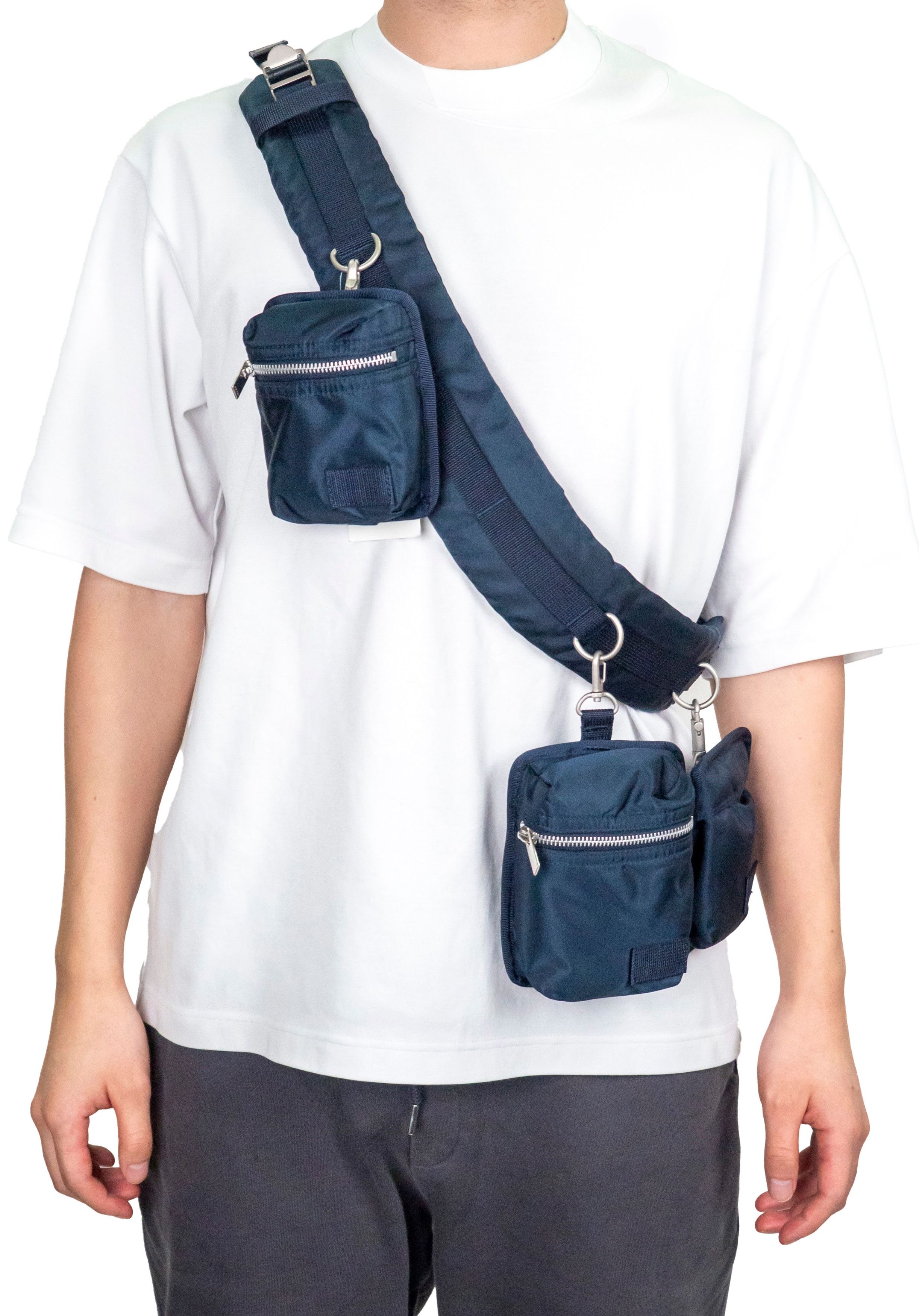 Sacai Sacai Navy Blue Belt/Shoulder Bag Size ONE SIZE - 1 Thumbnail