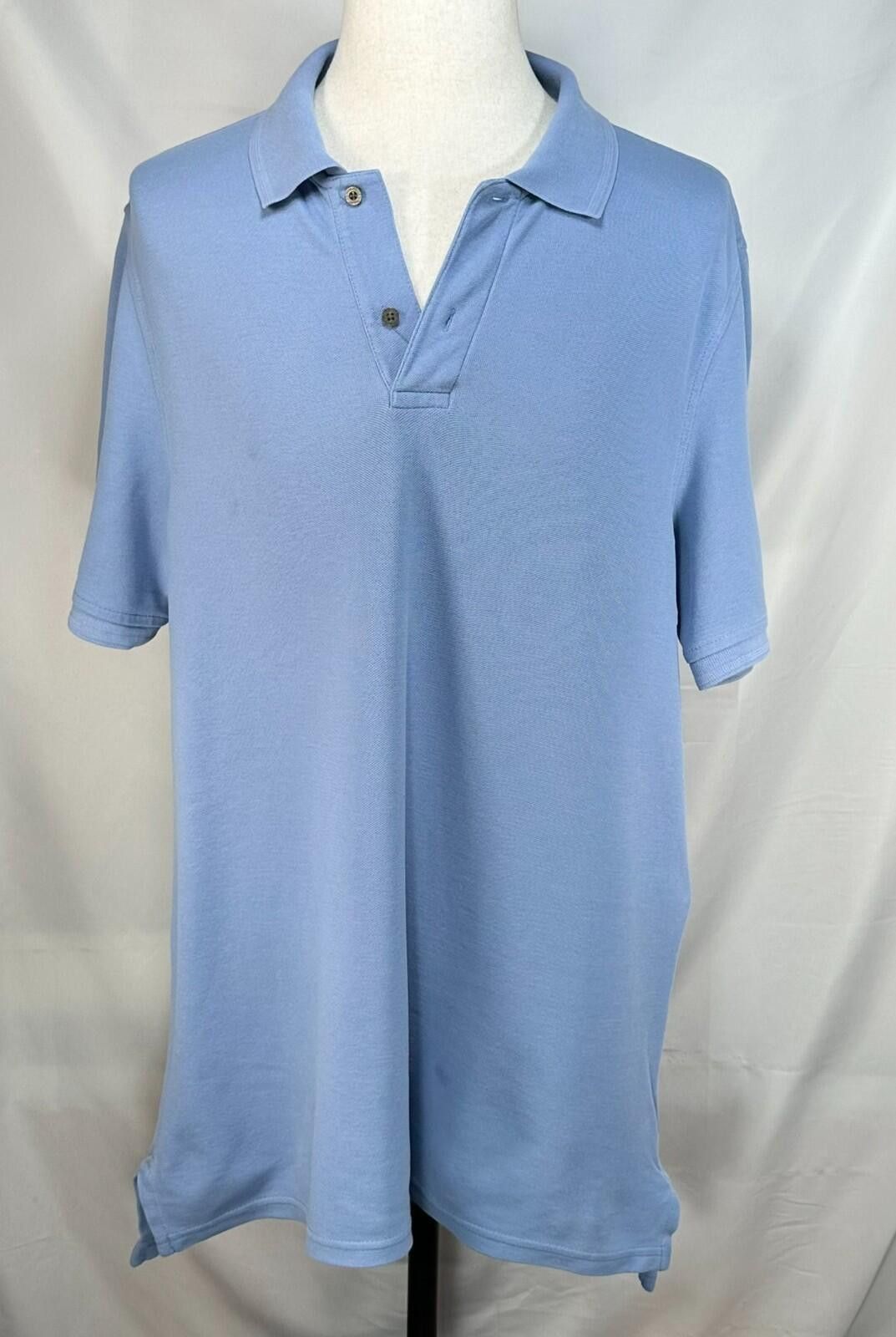 Jos. A. Bank Jos A Bank Traveler 1/4 Button Polo Shirt Blue Men L Size US L / EU 52-54 / 3 - 1 Thumbnail