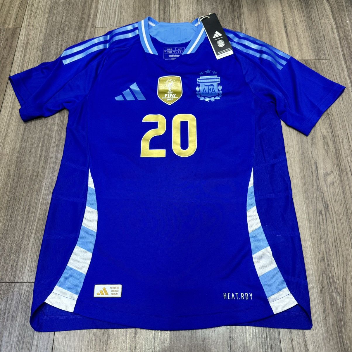 Adidas Argentina 24/25 player issue away shirt #20 Mac Allister Size US S / EU 44-46 / 1 - 1 Thumbnail