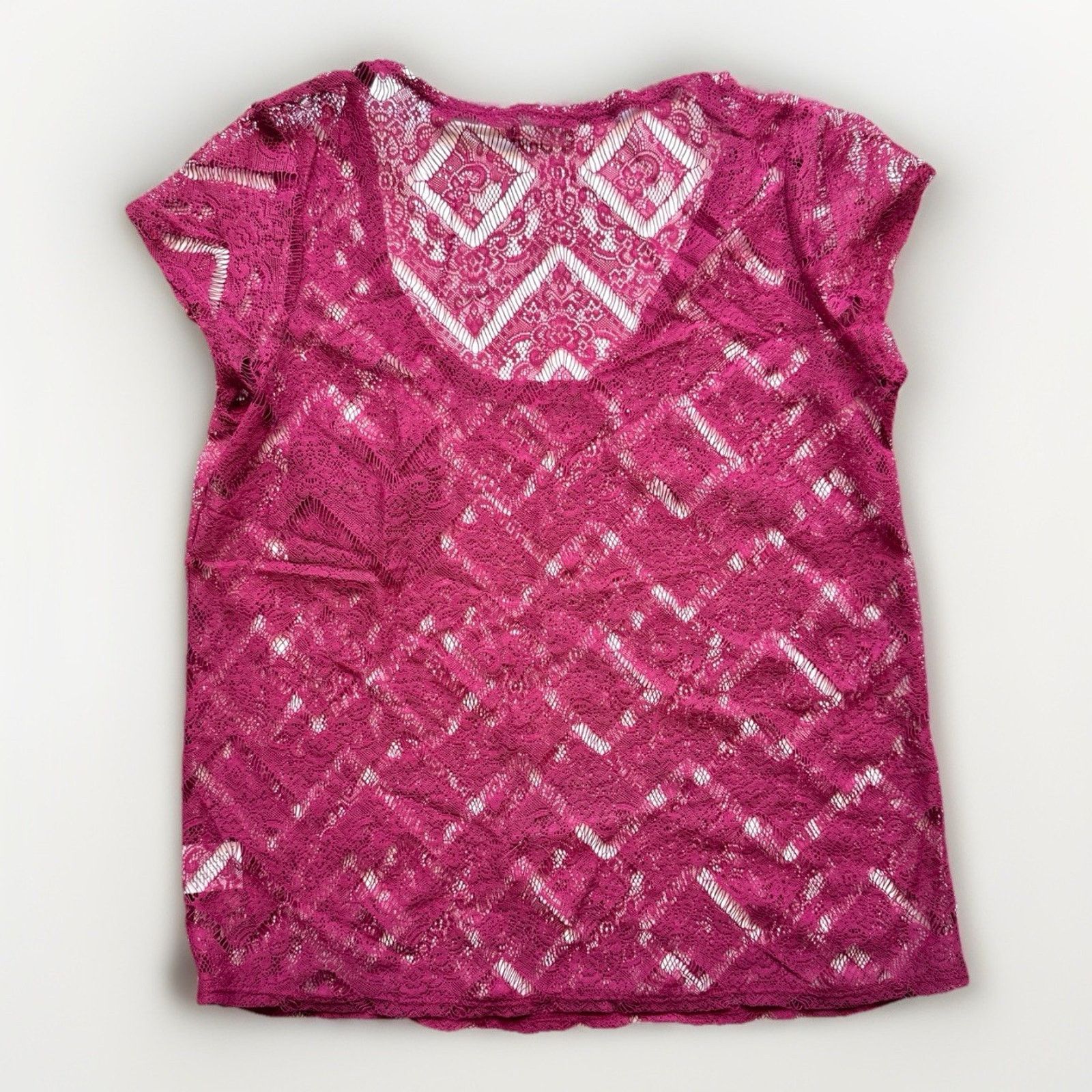 Urban Outfitters Vintage Size Small Urban Outfitters burgundy lace blouse tee Size S / US 4 / IT 40 - 5 Thumbnail