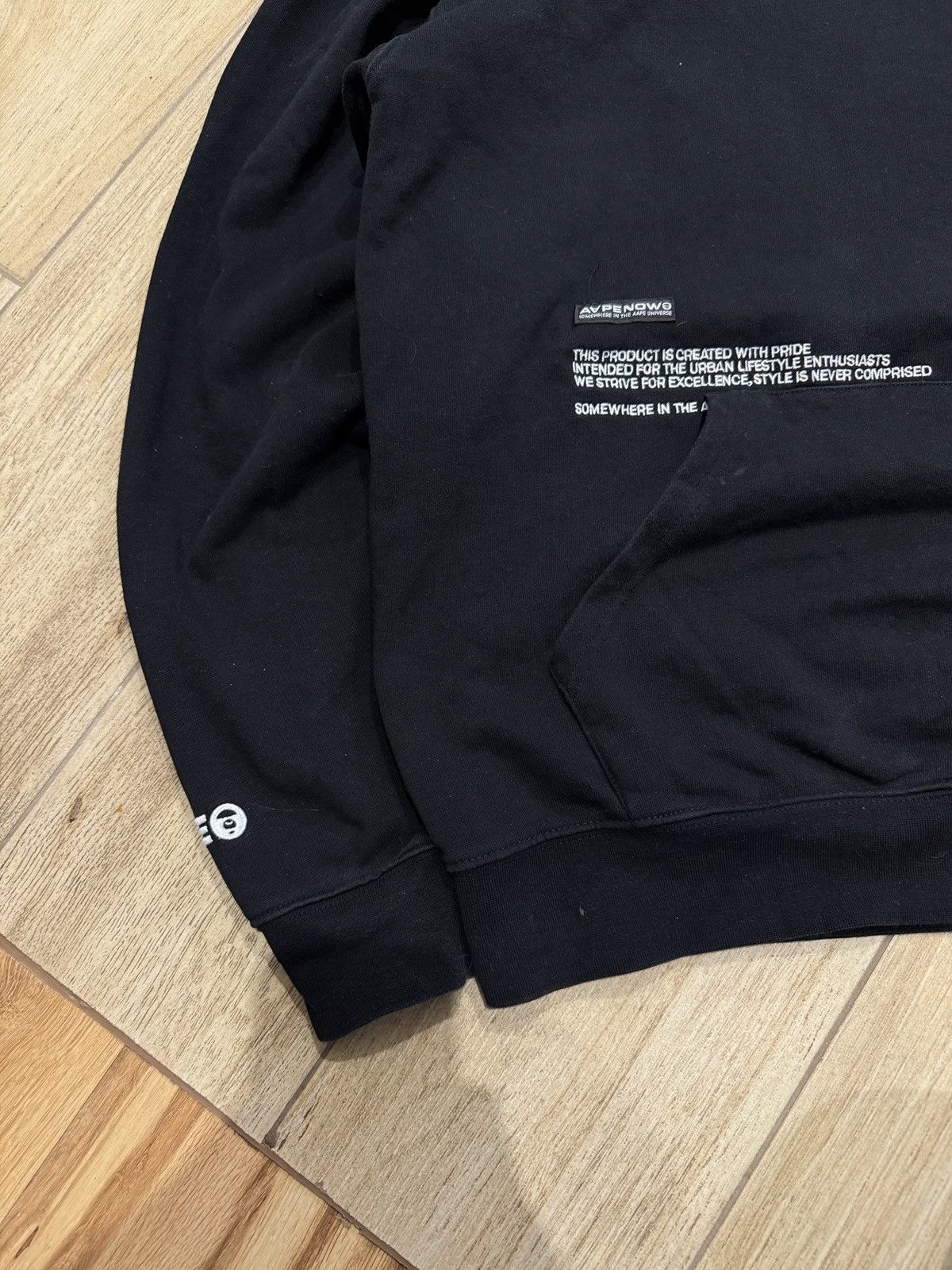 Aape Aape Now Japanese Hoodie blank basic bape vintage RARE Size US XL / EU 56 / 4 - 2 Thumbnail