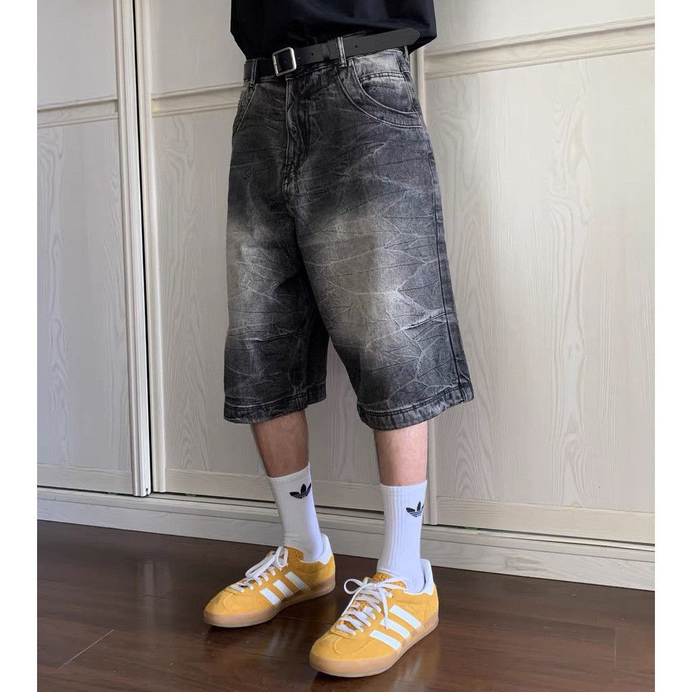 Japanese Brand × Jean Denim Short Worn-out Washed Size US 29 - 2 Thumbnail