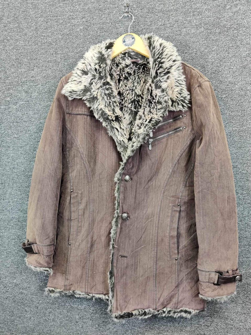 Mossimo Vintage Mossimo Shearling Studded Jacket Size US L / EU 52-54 / 3 - 2 Thumbnail