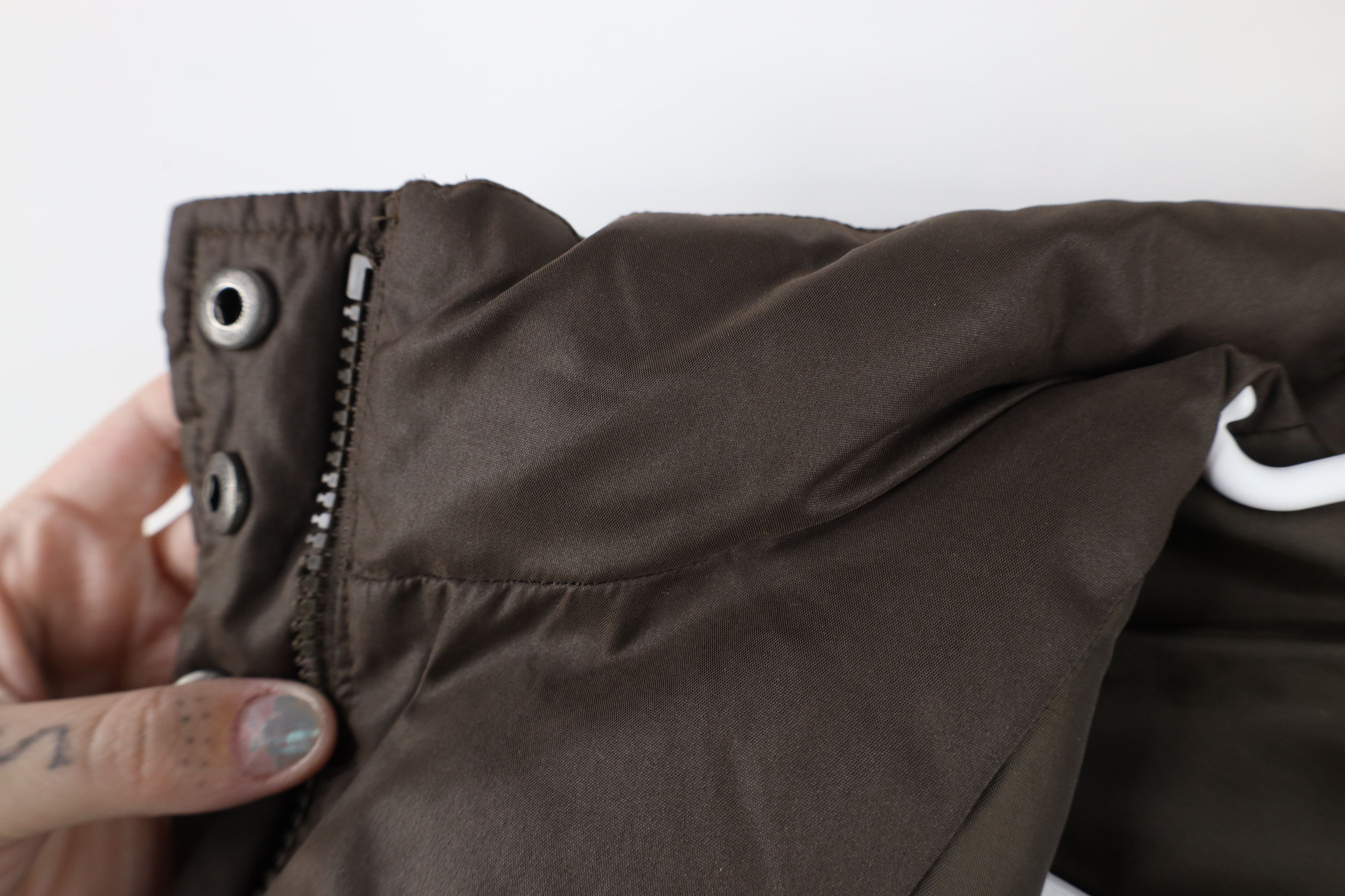 Gap × Vintage Vintage Gap Faded Blank Full Zip Puffer Vest Jacket Brown Size XL / US 12-14 / IT 48-50 - 7 Thumbnail
