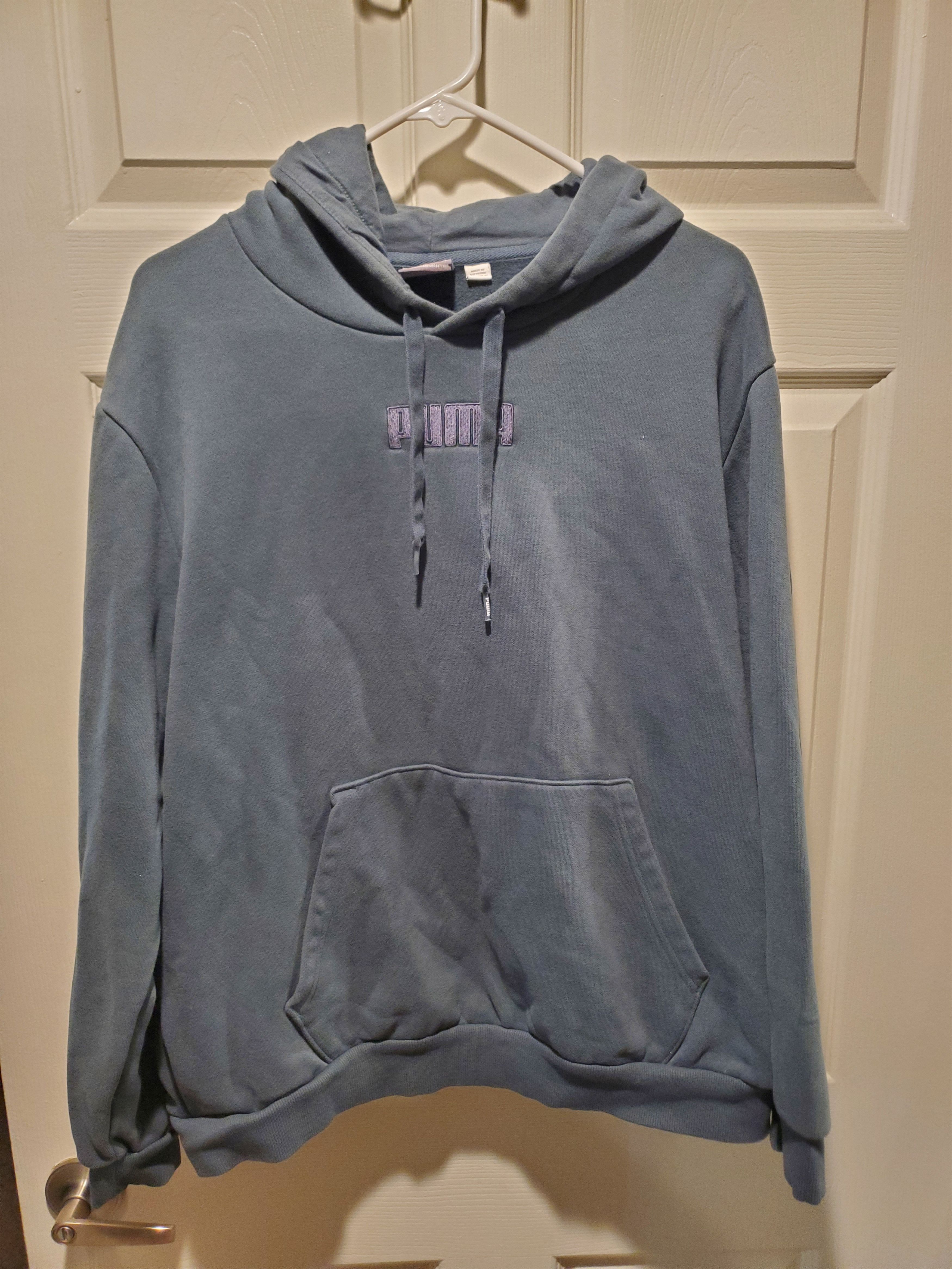 Puma Men's slate blue Puma hoodie- size XL Size US XL / EU 56 / 4 - 1 Thumbnail