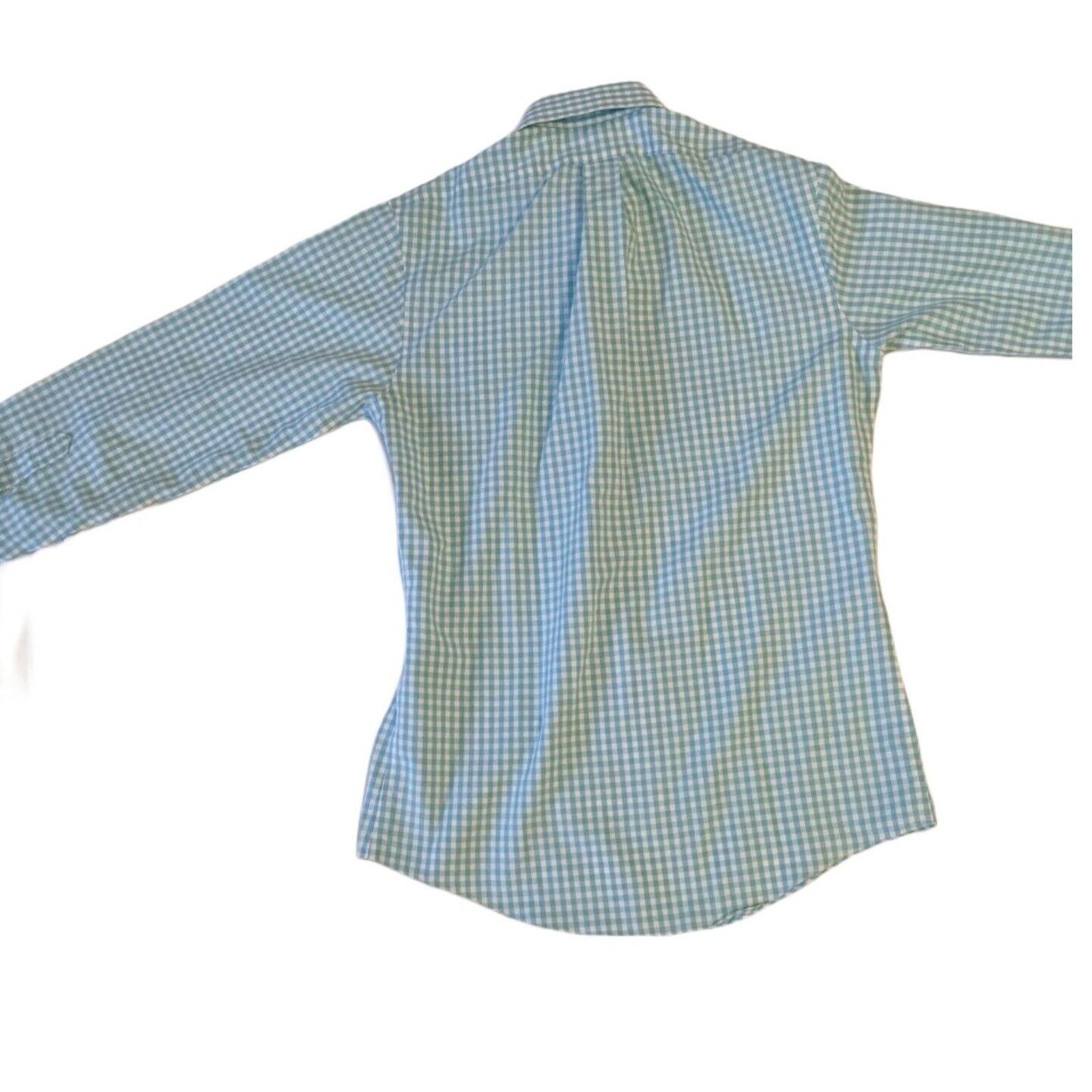Brooks Brothers Brooks Brothers Work & Casual Shirt 14 1/2 Aqua Gingham Size US S / EU 44-46 / 1 - 4 Thumbnail