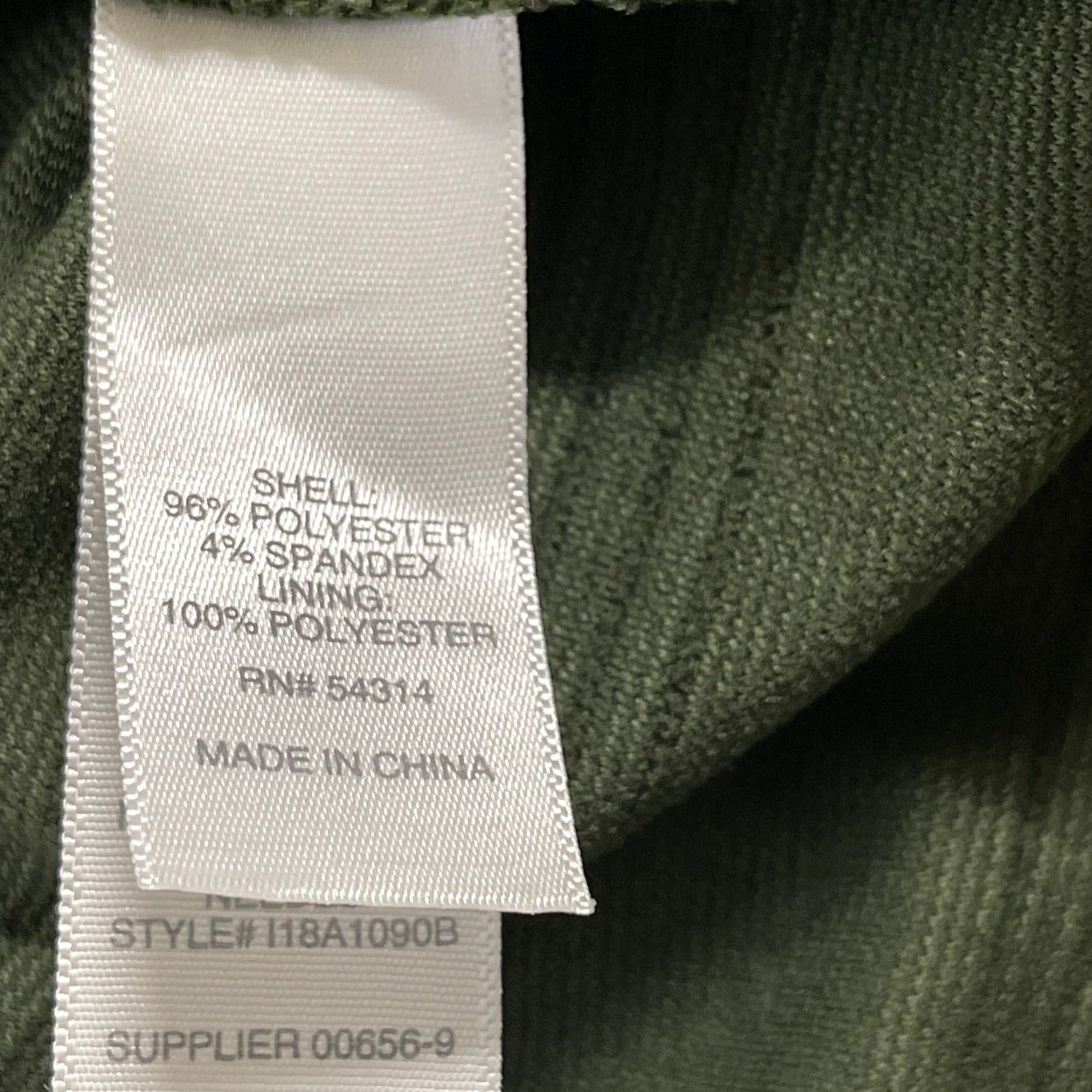 Vintage Bisou Bisou Bodycon Dress Women 14 Short Sleeve Olive Green V-Neck Party Cocktail Size 36" / US 14 / IT 50 - 5 Thumbnail