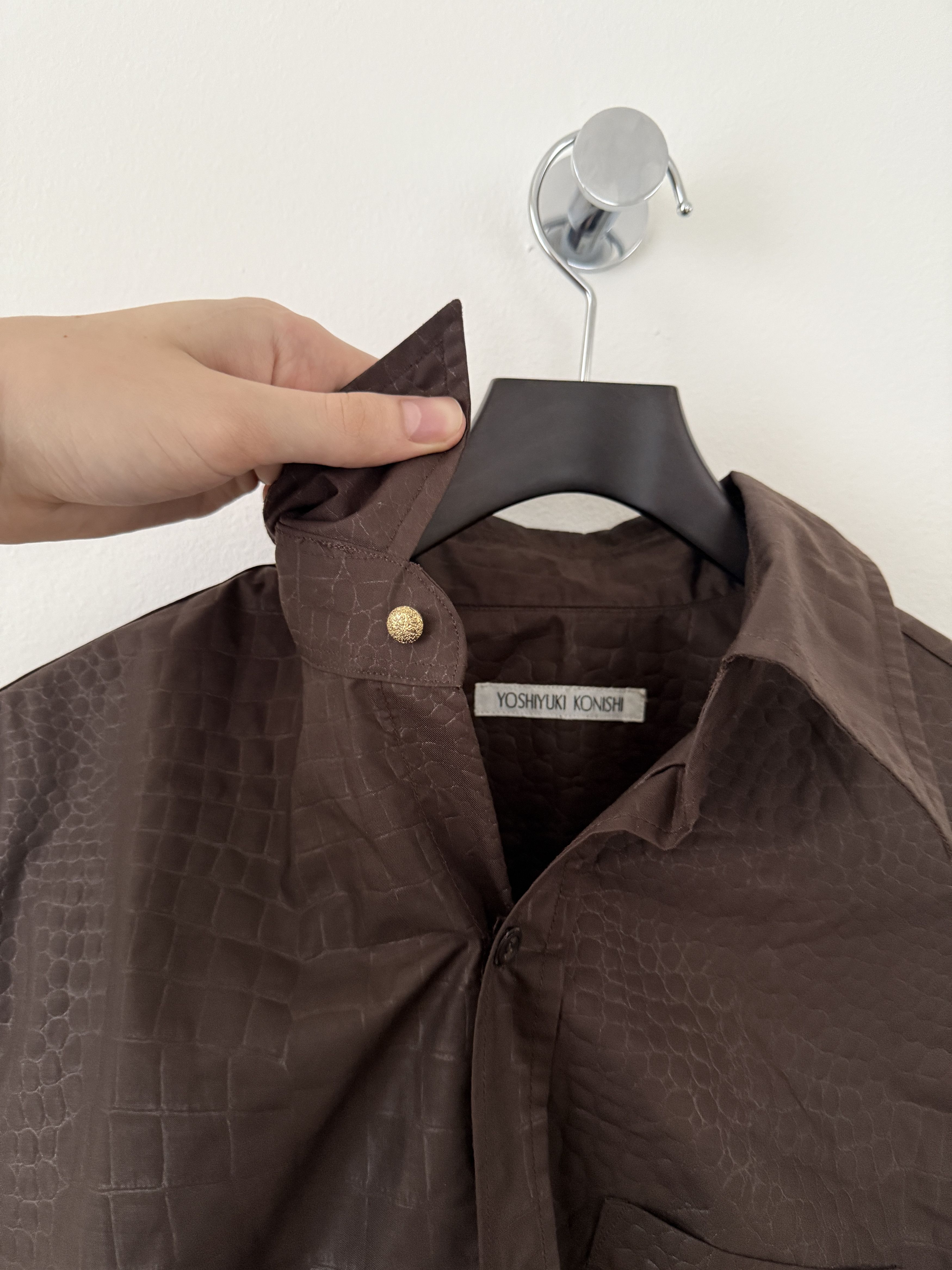 Yoshiyuki Konishi Textured Button Up Shirt Size US S / EU 44-46 / 1 - 7 Thumbnail