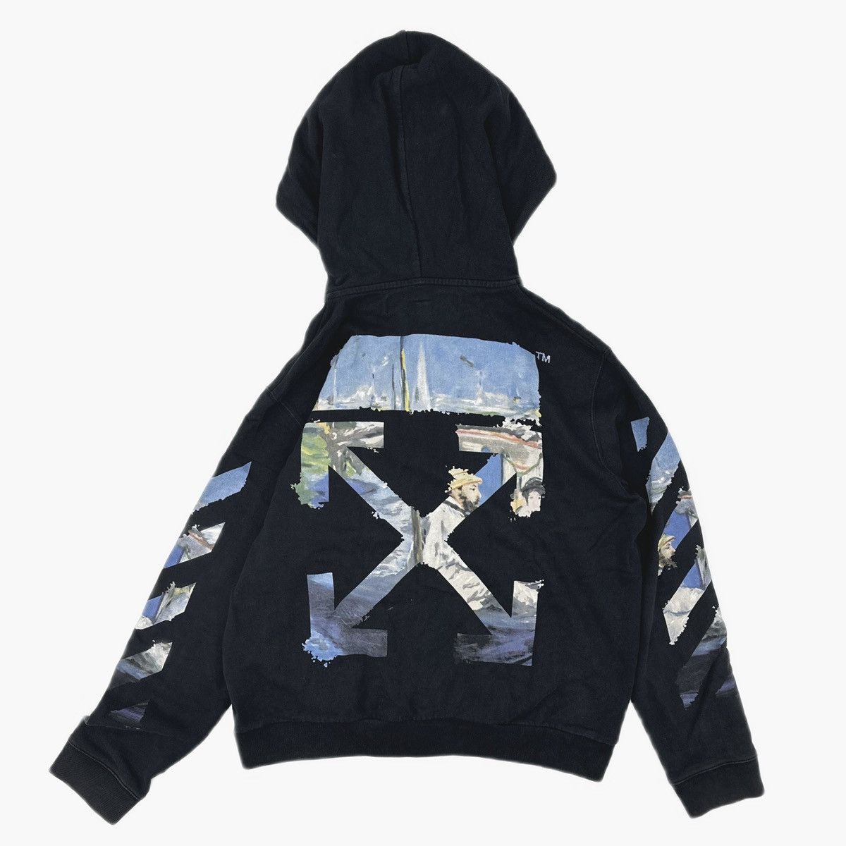 OFF-WHITE DIAG COLORED ARROW ZIP HOODIE