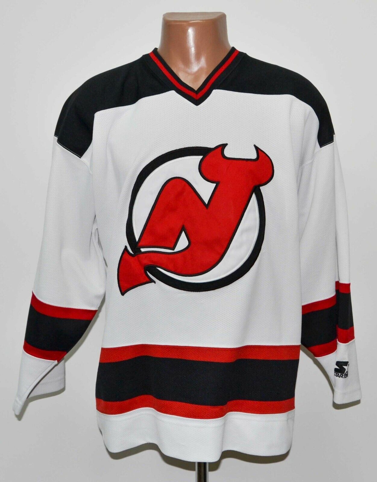 NHL NEW JERSEY DEVILS SHIRT JERSEY STARTER SIZE M ADULT