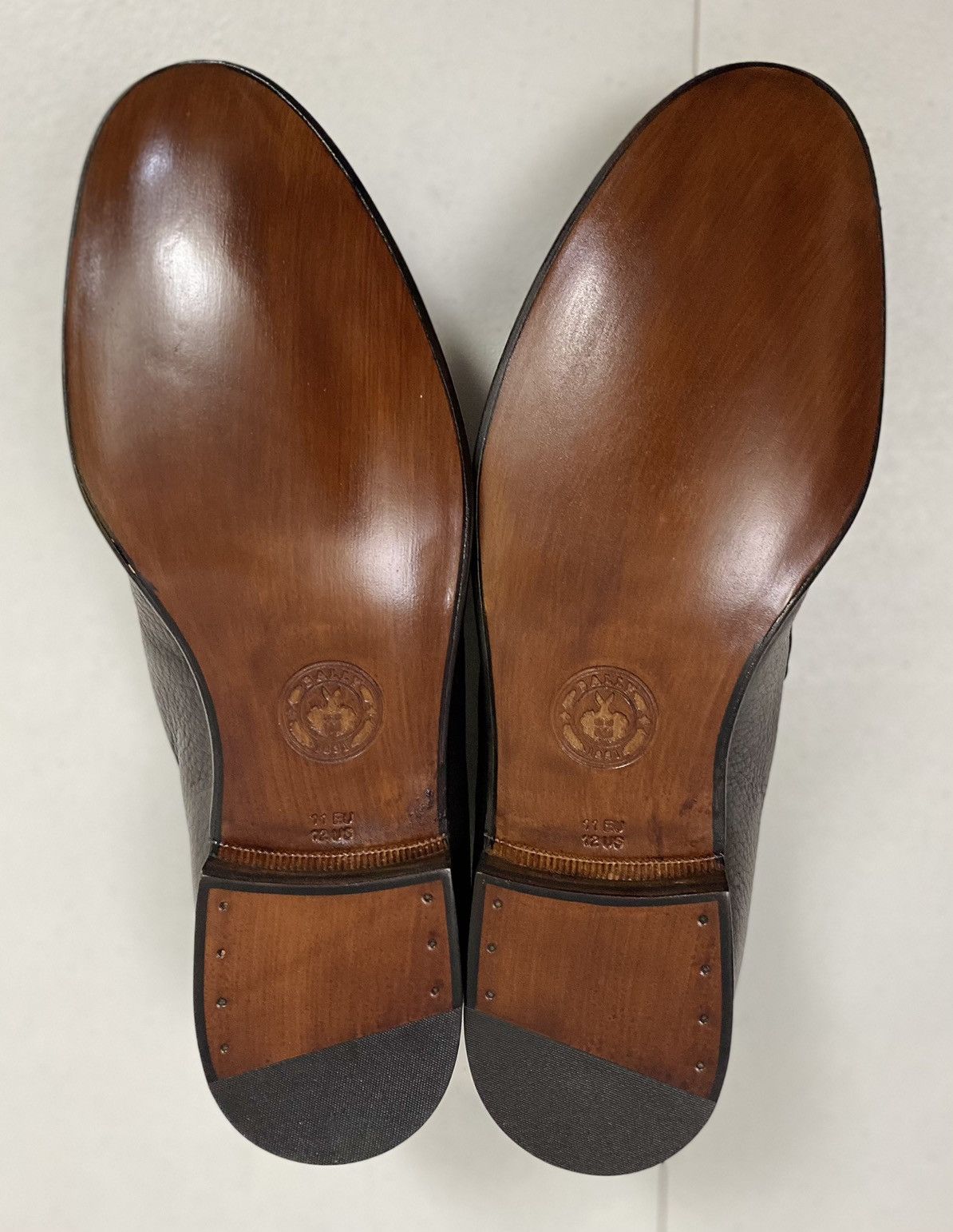 Bally Bally Dark Brown Deerskin Logo Buckled Strap Loafer 12 NIB Size US 12 / EU 45 - 10 Thumbnail