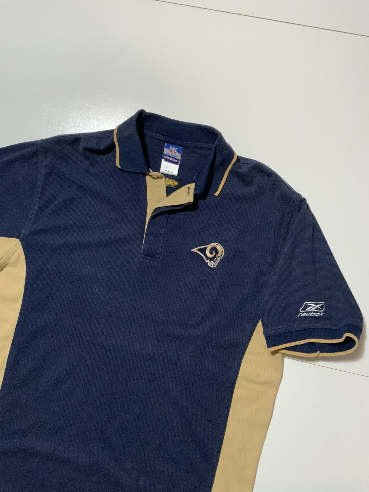 Reebok Vintage Reebok St Louis Rams NFL Football S/S Polo Shirt Size US M / EU 48-50 / 2 - 3 Thumbnail