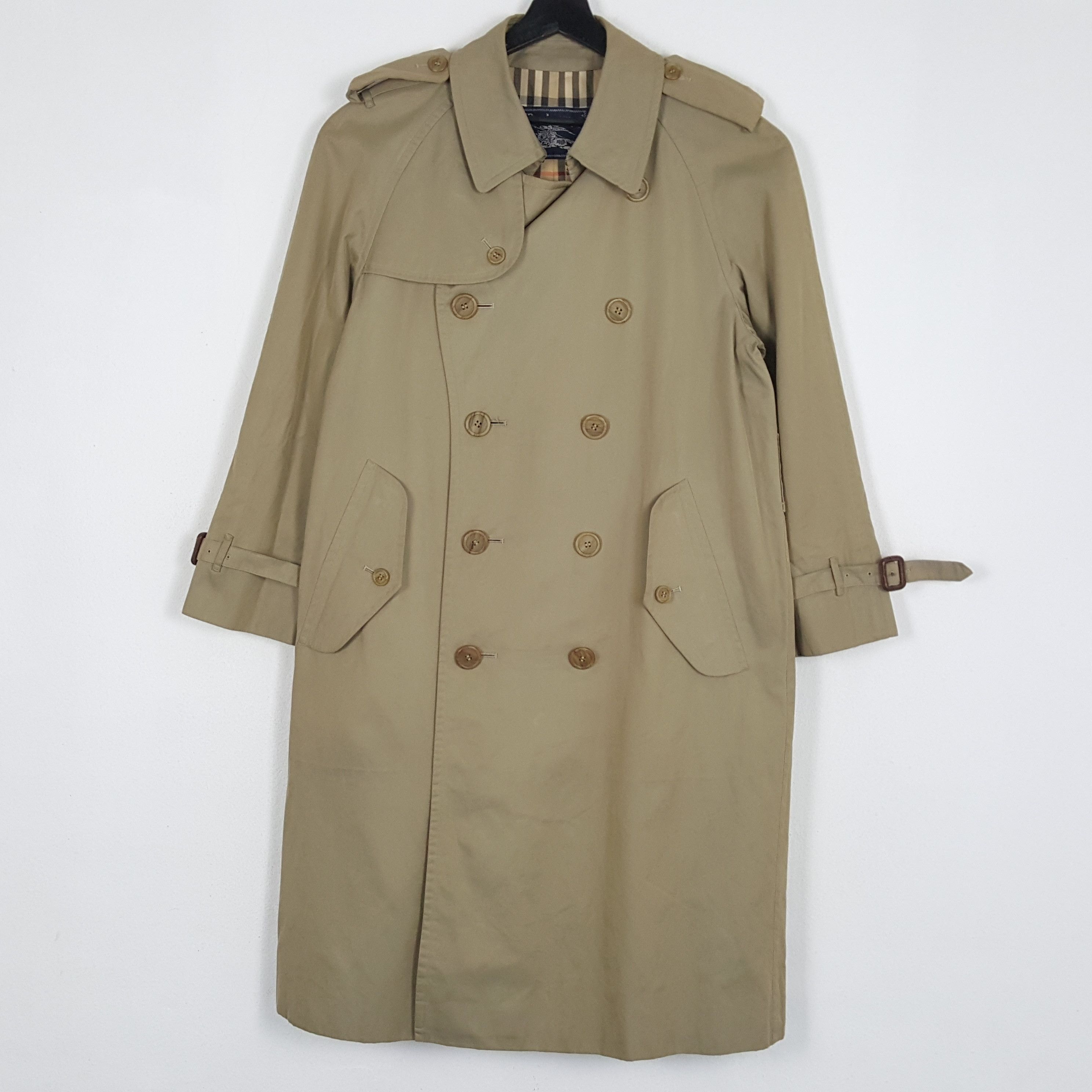 image of Burberrys Luxury Brand Winter Fashion Trench Coat Jacket in Brown, Men's (Size Medium)