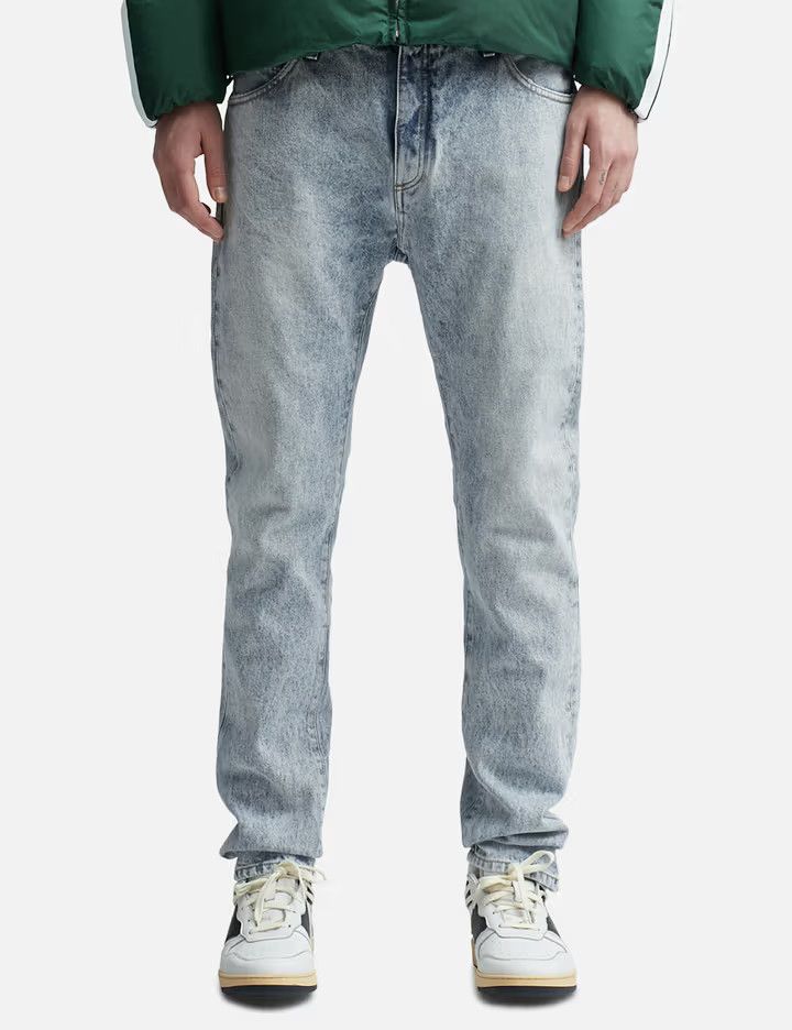 Palm Angels o1y0325 Logo Denim Pant in Blue Size US 32 / EU 48 - 3 Thumbnail