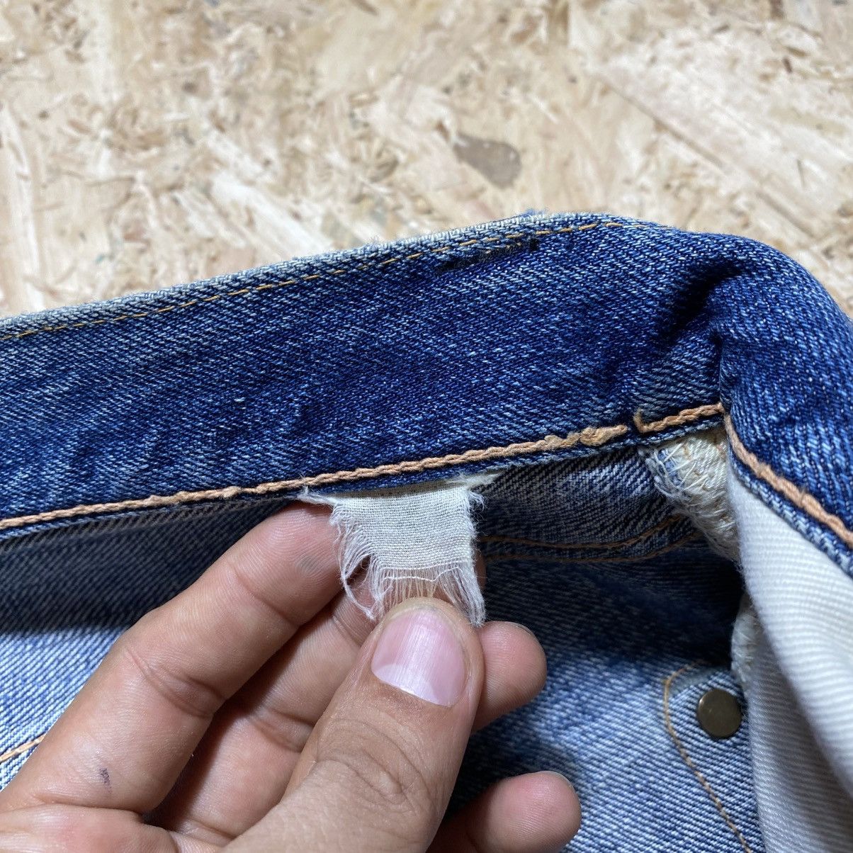 Sugar Cane Vintage Distressed Sugar Cane Selvedge Jeans Size US 31 - 15 Thumbnail