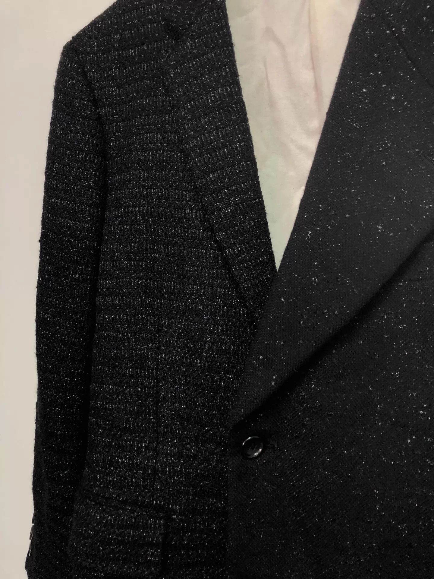 Comme des Garcons CDG 17AW Boy Hood Asymmetric Silver-Threaded S Jacket Size US S / EU 44-46 / 1 - 4 Thumbnail