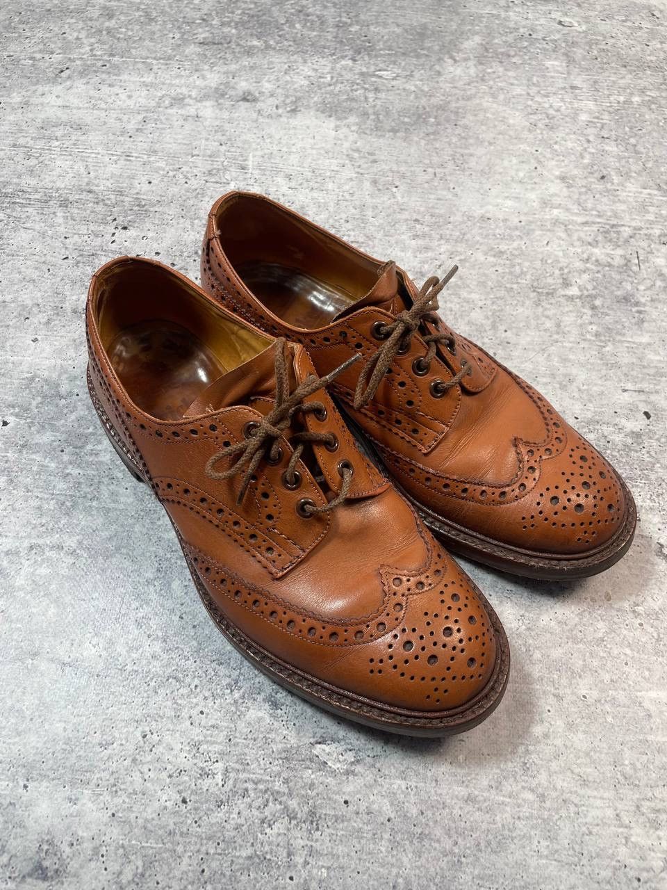 Tricker's Vintage Trickers Derby Brogue Oxford Lace Up Shoes Y2K Size US 10.5 / EU 43-44 - 1 Thumbnail