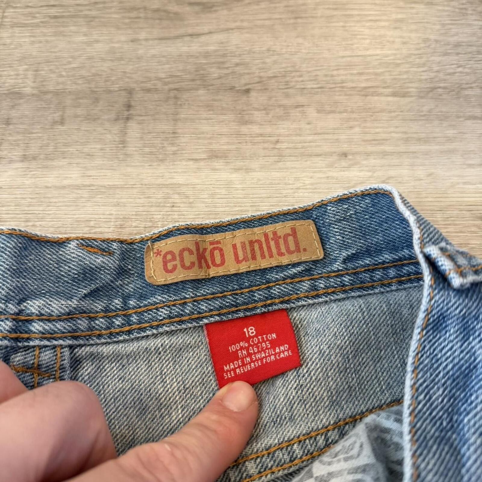 Ecko Unltd. Vintage ecko untld co jeans 00s womens 18 30x28 Size 30" / US 8 / IT 44 - 6 Thumbnail