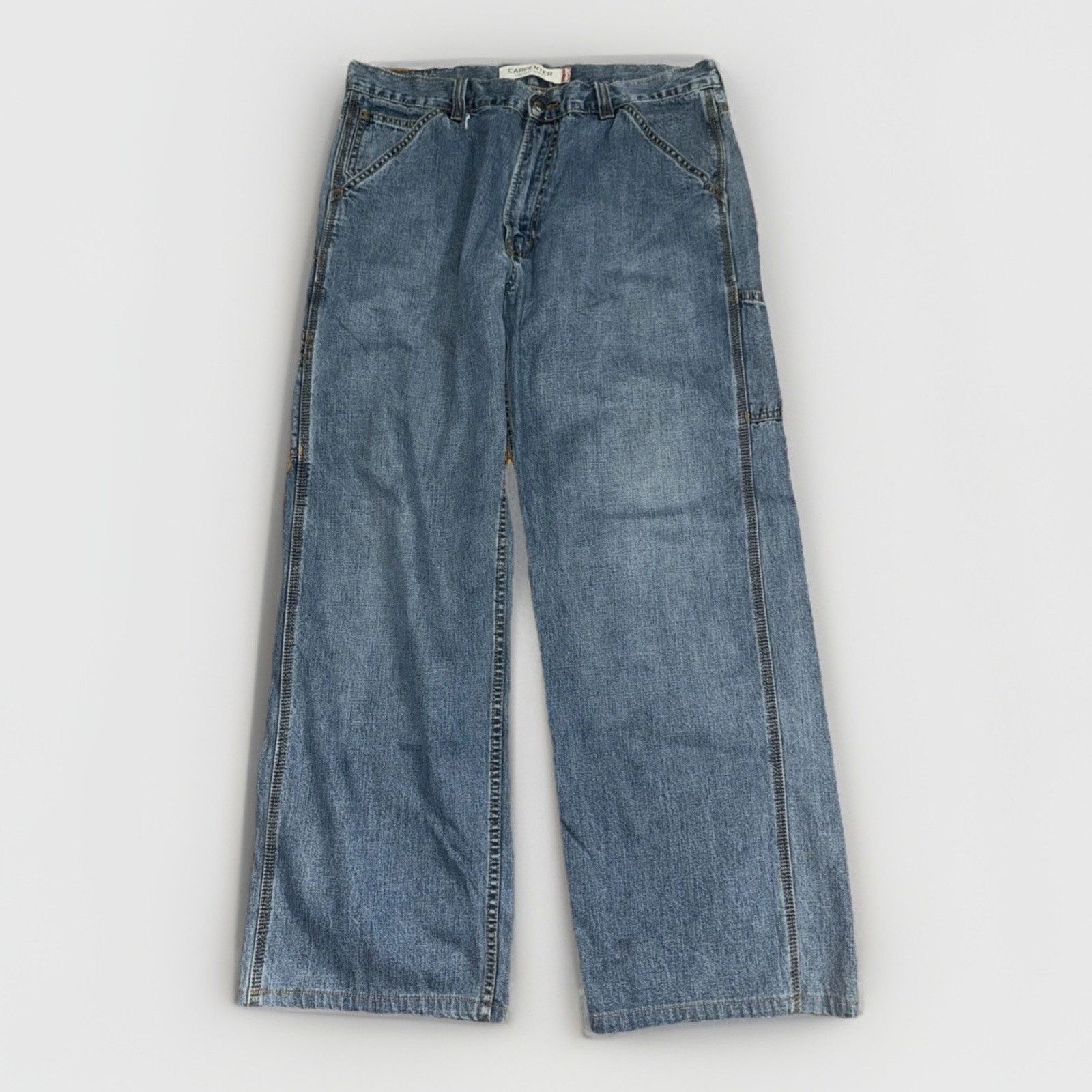 Levi's × Vintage Levi’s Carpenter Jeans 36x30 Loose Fit Baggy Workwear Y2K Size US 36 / EU 52 - 2 Thumbnail
