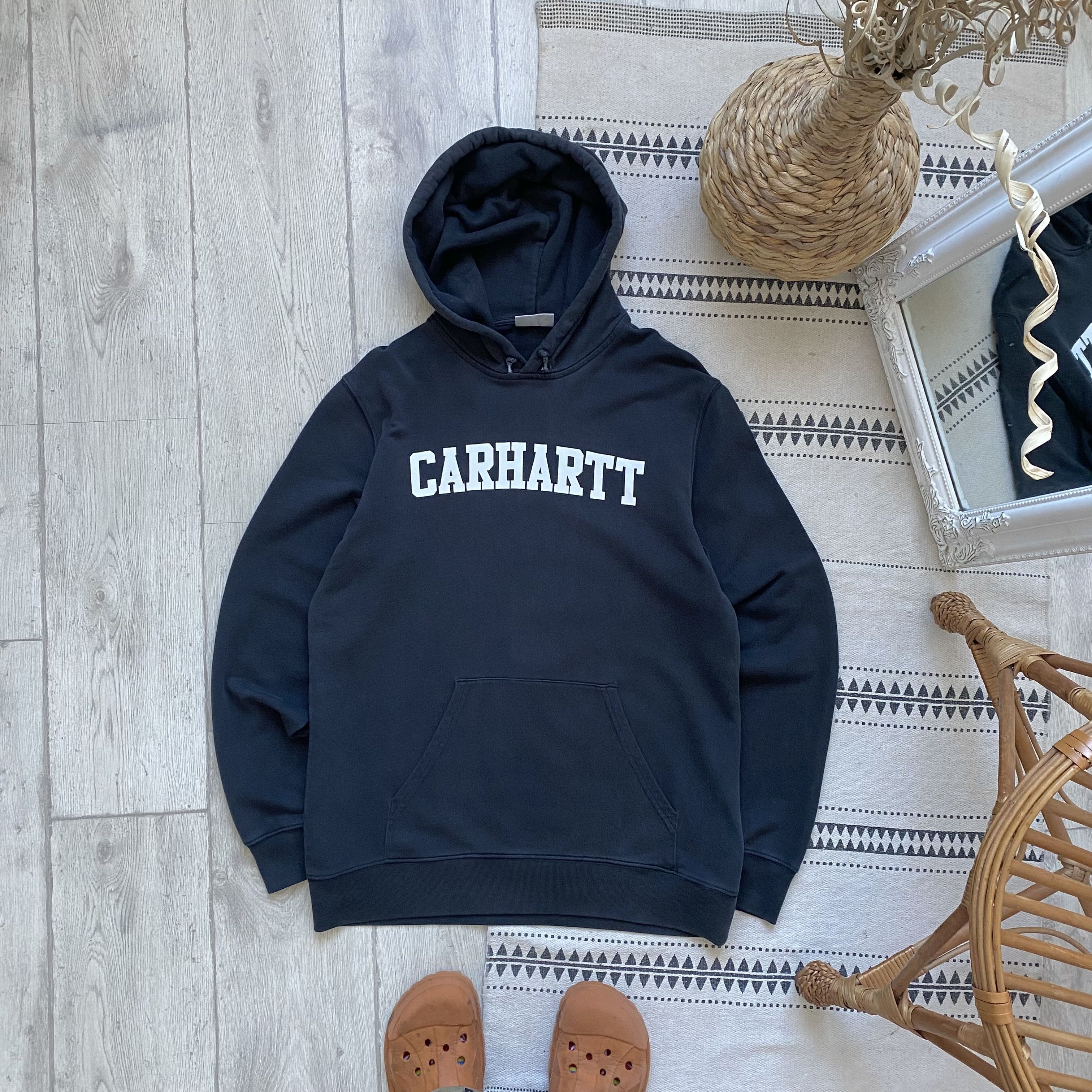 Carhartt Wip Distressed Carhartt Hoodie Vintage centr logo Size US M / EU 48-50 / 2 - 1 Thumbnail