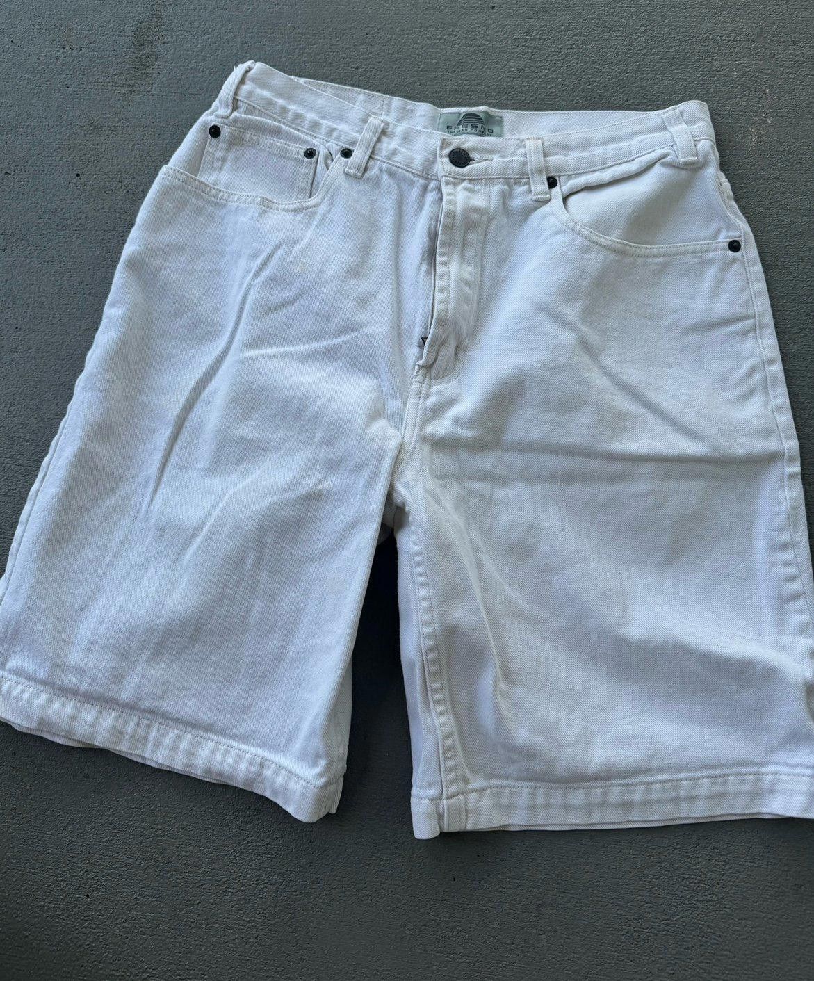 Designer Frescno White Vintage Short Size 36" / US 14 / IT 50 - 1 Thumbnail