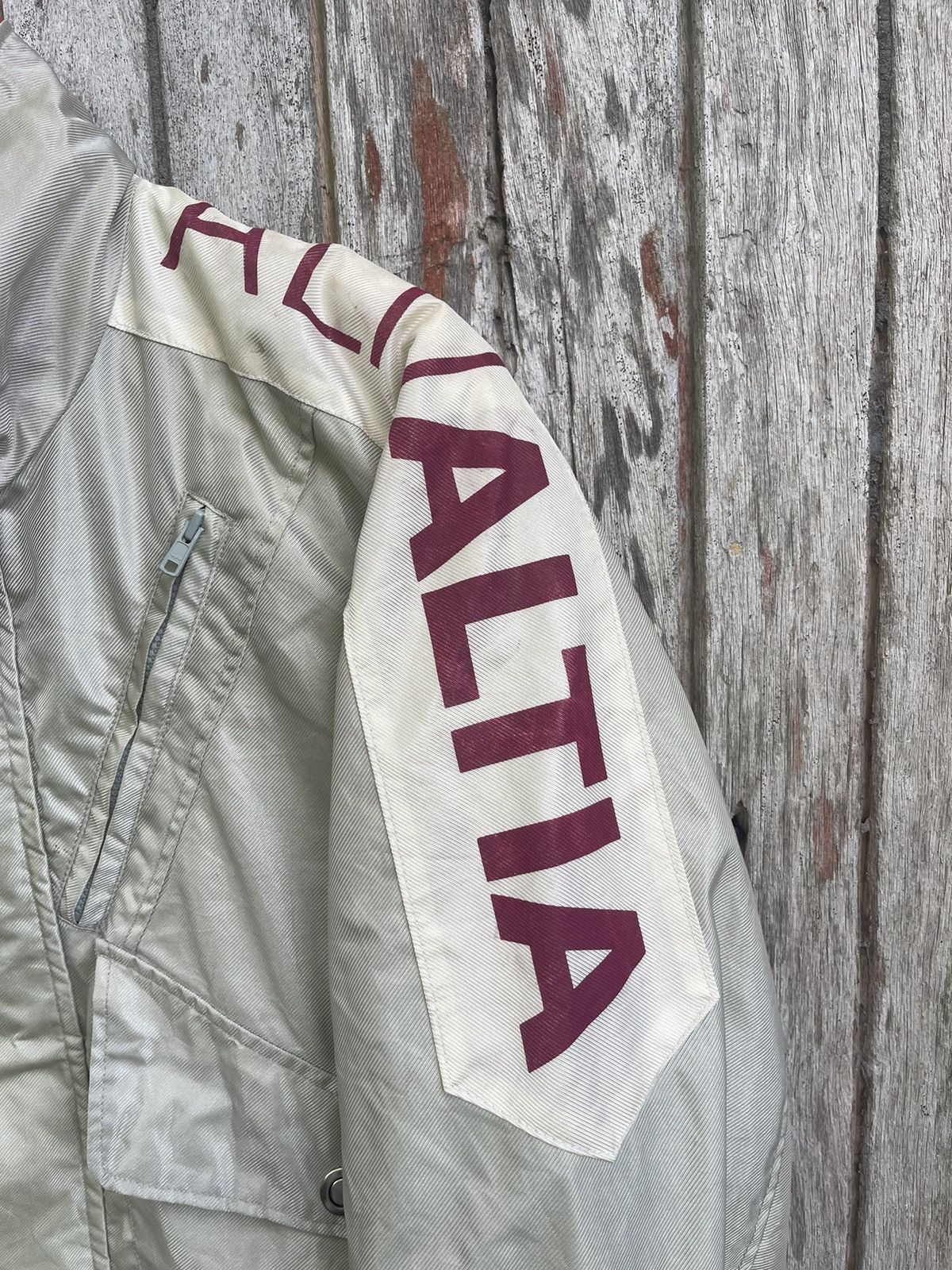 Japanese Brand × Vintage Vintage Altia Racing Jacket by N’ROAD – Grey/Red, Size L Size US M / EU 48-50 / 2 - 7 Thumbnail