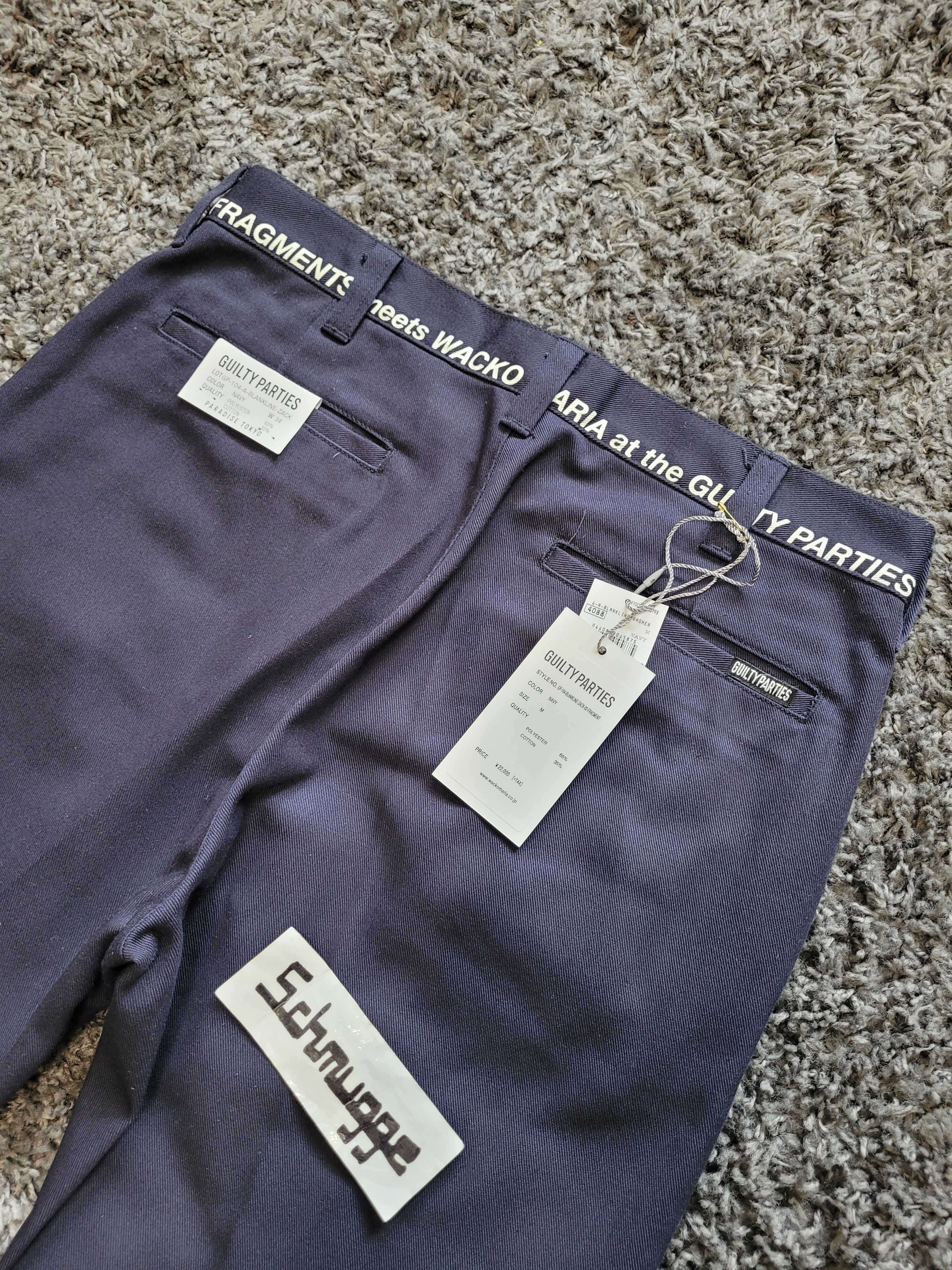 WACKO MARIA x FRAGMENT DESIGN ZACK TWILL SKATE PANTS sz 32