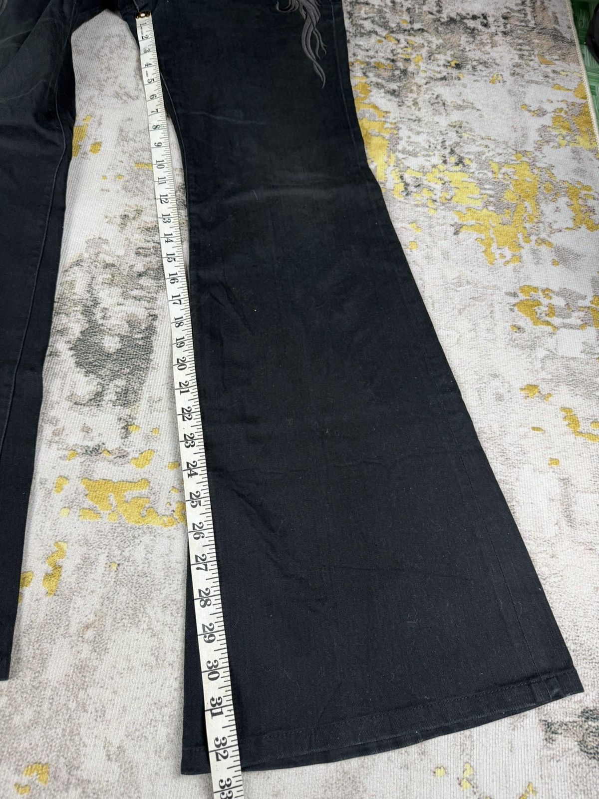 Tornado Mart Rare Tornado Mart Embroider Super Flared Pants Size US 31 - 12 Thumbnail