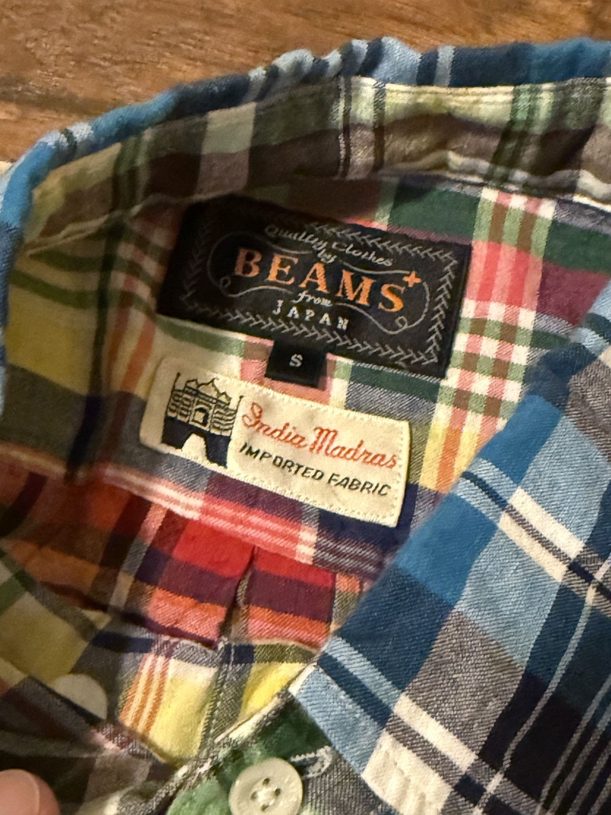 Beams Plus Madras Short Sleeve Button Up Size US S / EU 44-46 / 1 - 2 Thumbnail