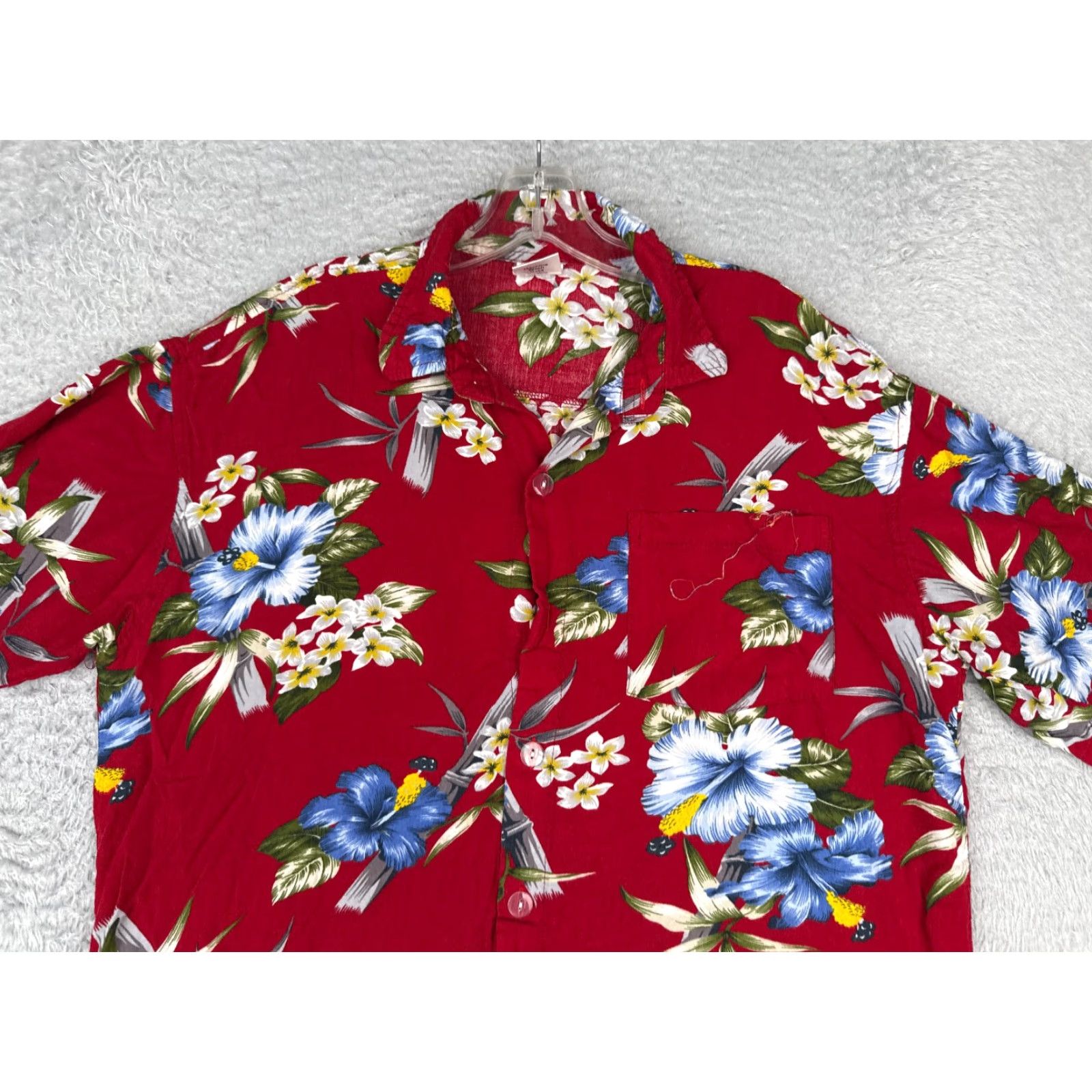 Vintage Hamakua Shirt Men Large Red Floral Hawaiian Button Up Cotton Pocket Vintage Size US L / EU 52-54 / 3 - 4 Thumbnail