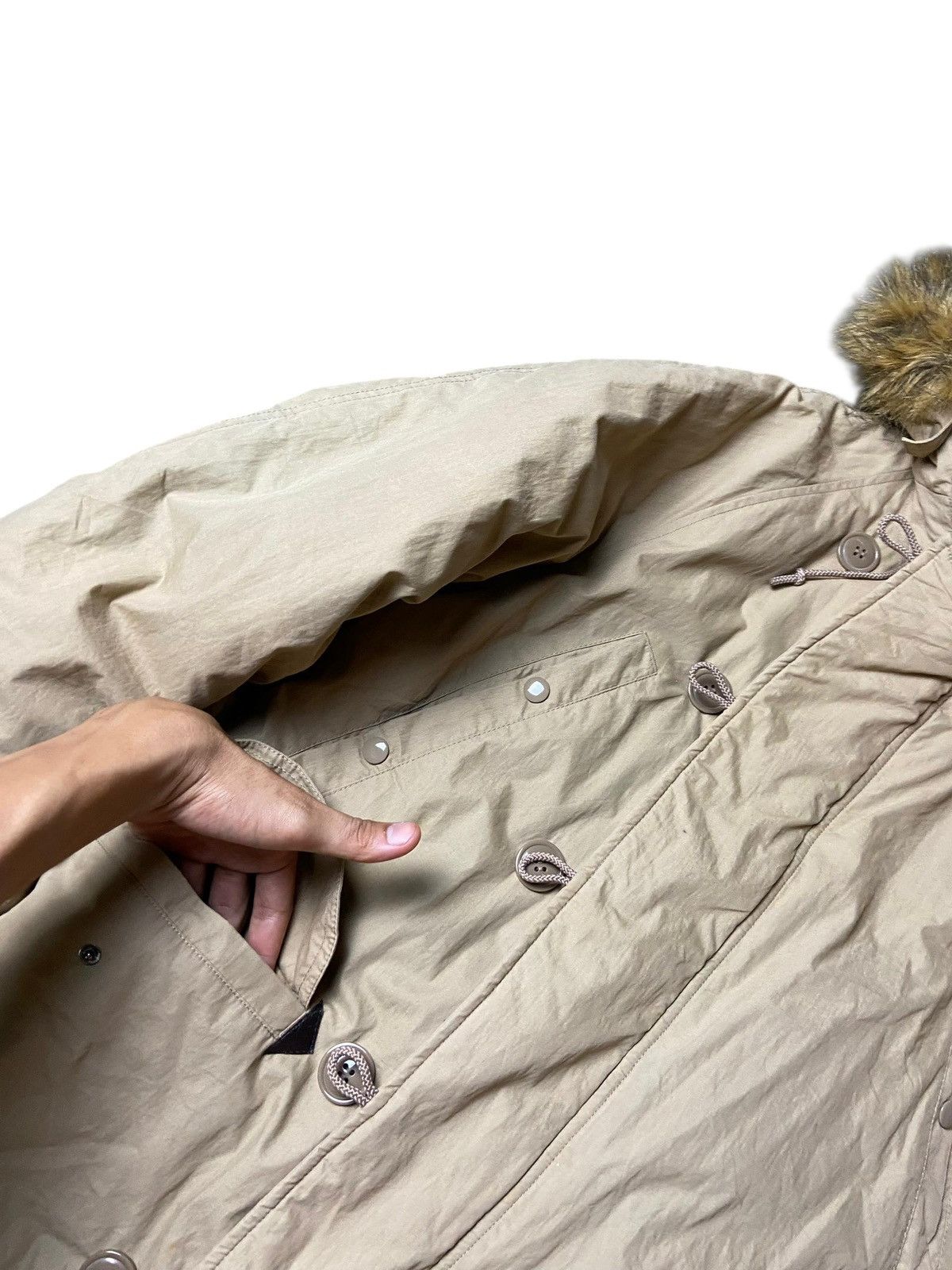 Alpha Industries × Japanese Brand × Vintage Alpha Industries Inc. N-3B Fur Hooded Jacket (125) Size US M / EU 48-50 / 2 - 5 Thumbnail