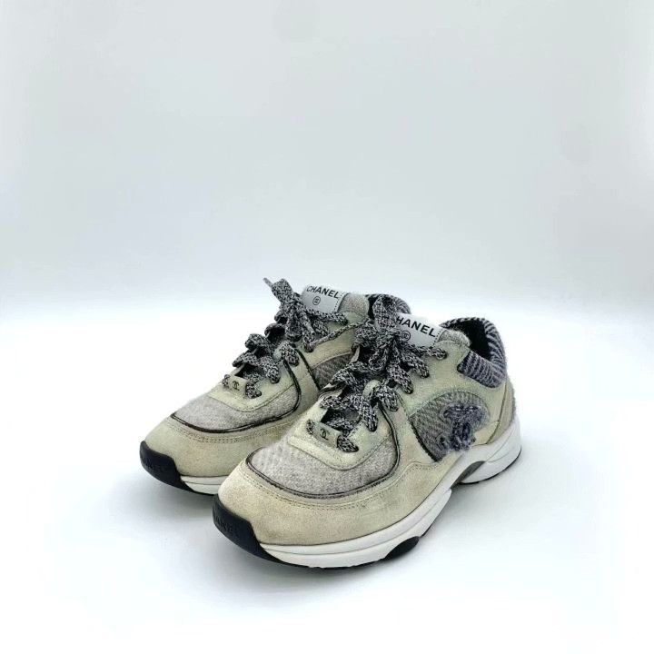 Chanel Chanel Logo Embroidered Casual Sneakers Size US 6 / IT 36 - 1 Thumbnail