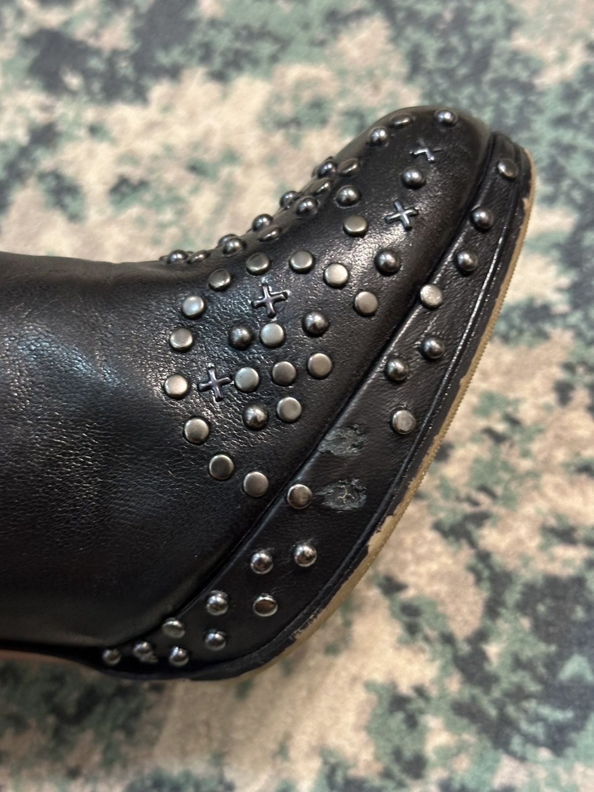 Alaia ALAÏA Leather Zipper Studded Accent Boots Size US 8.5 / IT 38.5 - 12 Thumbnail