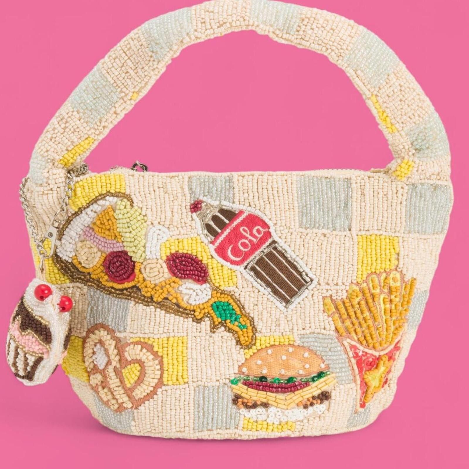 Marsell TikTok Viral Beaded Bag with Food Design Size ONE SIZE - 1 Thumbnail