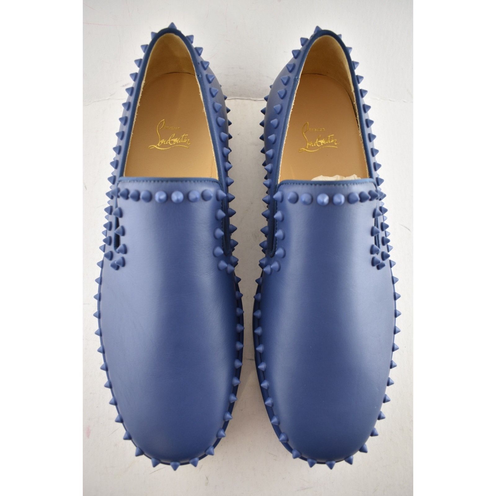 Christian Louboutin Christian Louboutin Pik Boat Flat Orage Blue Spikes 43.5 Size US 10.5 / EU 43-44 - 7 Thumbnail