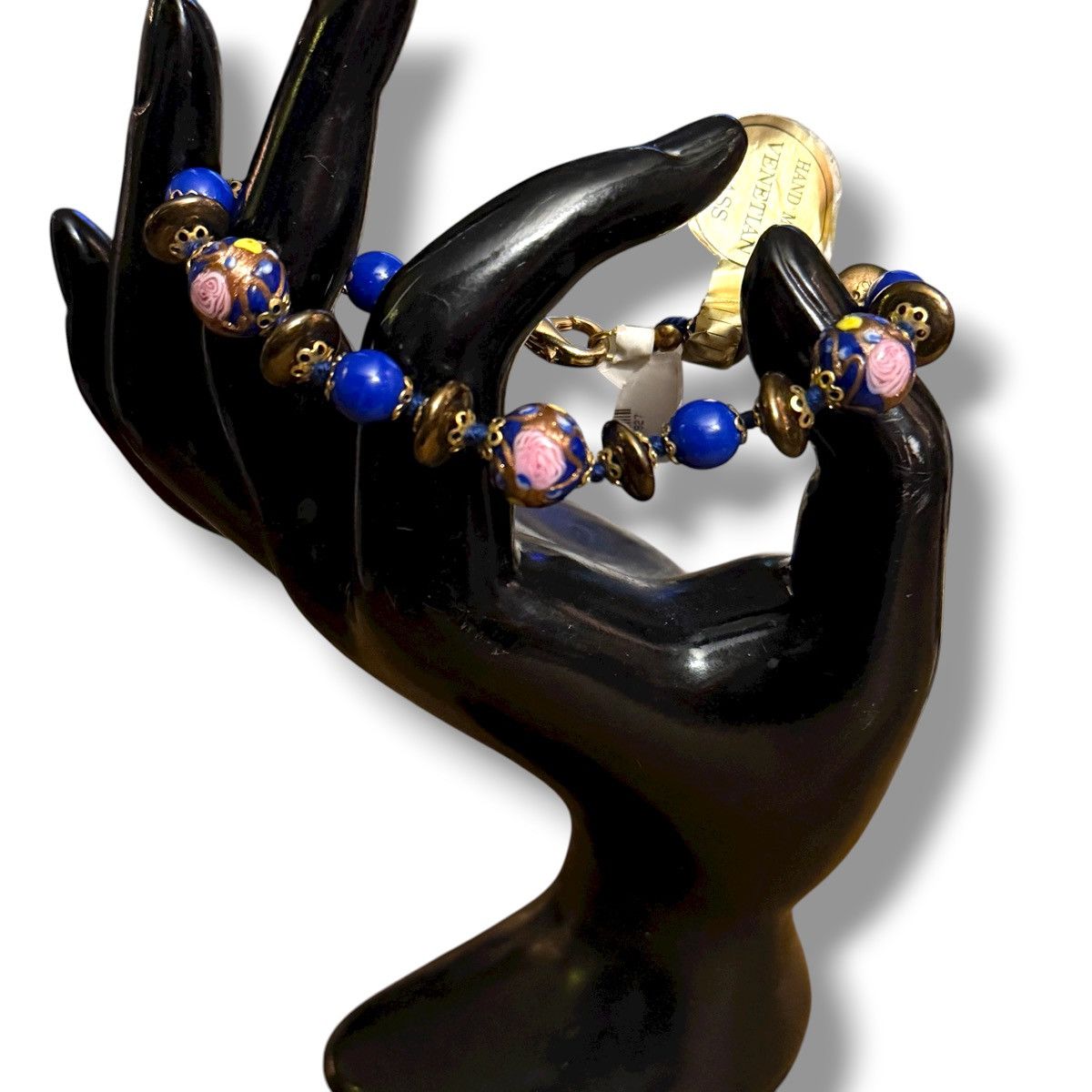 Other Blue Venetian glass bead bracelet Size ONE SIZE - 2 Thumbnail