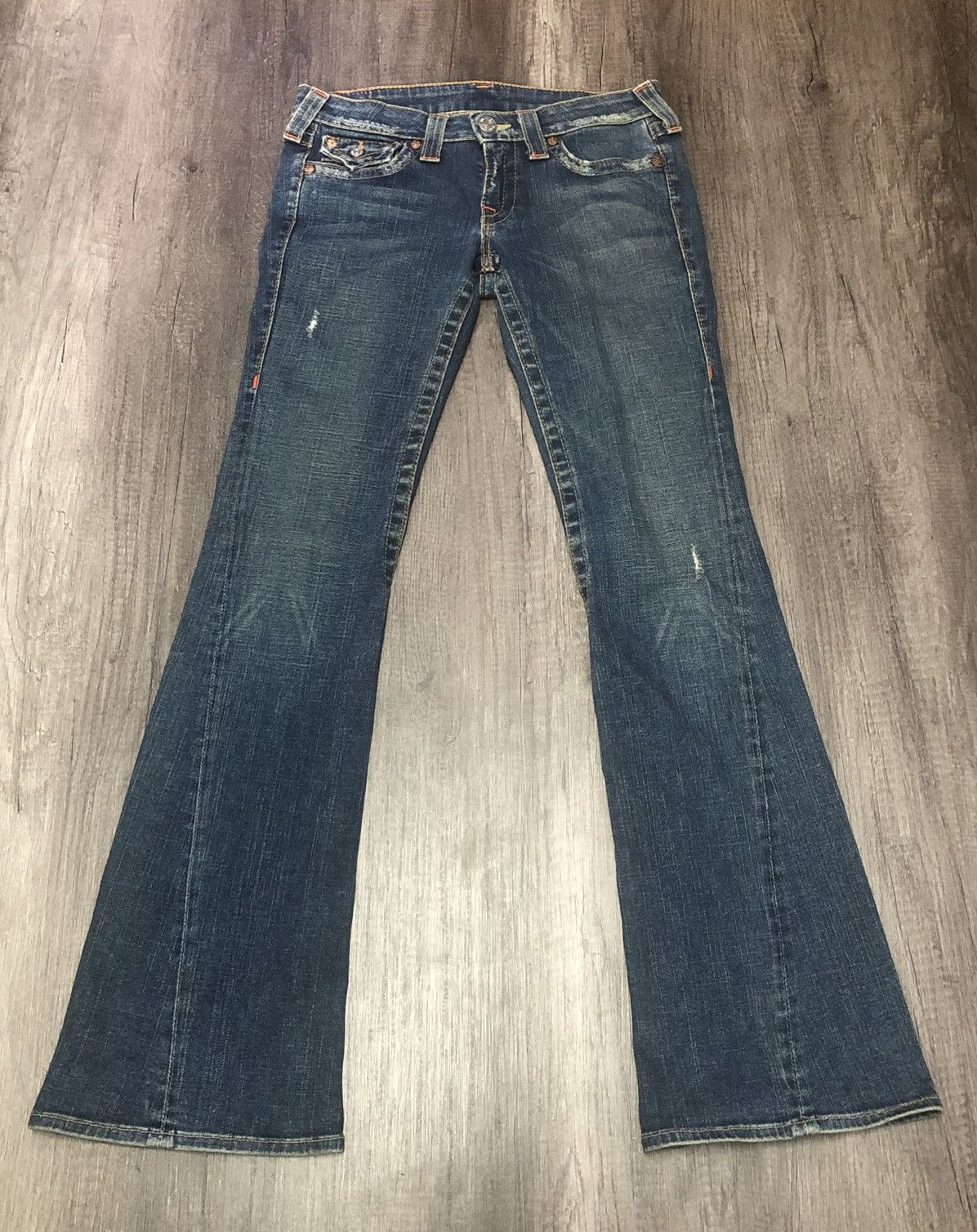 Japanese Brand TRUE RELIGION FLARED JEANS Size 30" / US 8 / IT 44 - 2 Thumbnail