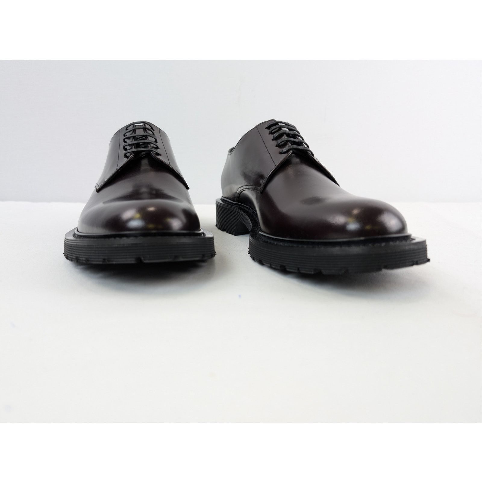 Saint Laurent Paris o1rshd1 Army 20 Derby Boots in Dark Wine (Burgundy) Size US 9 / EU 42 - 4 Thumbnail