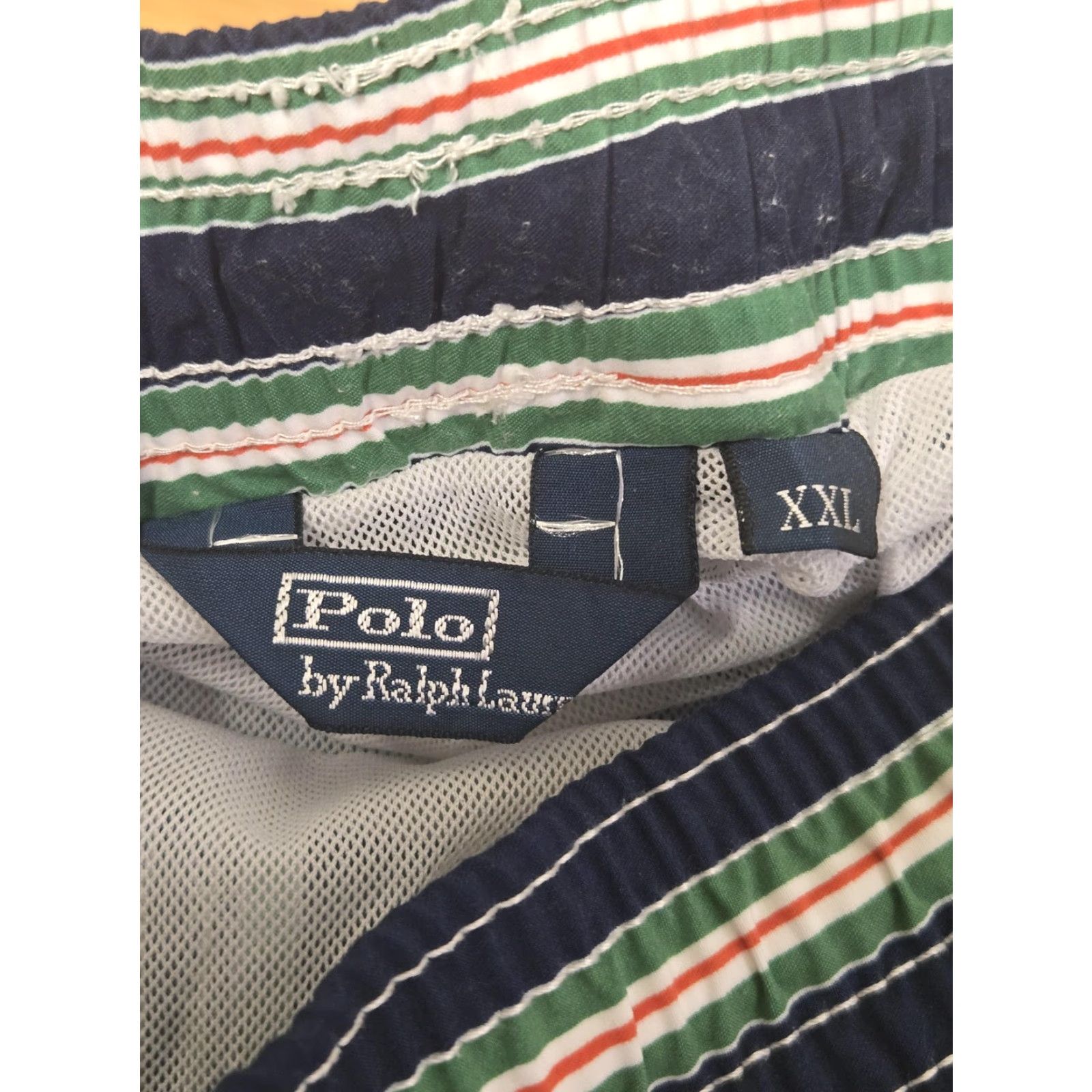 Polo Ralph Lauren Polo Ralph Lauren Shorts Mens 2XL Blue Green Stripe Swim Trunks Drawstring Size US XXL / EU 58 / 5 - 5 Thumbnail