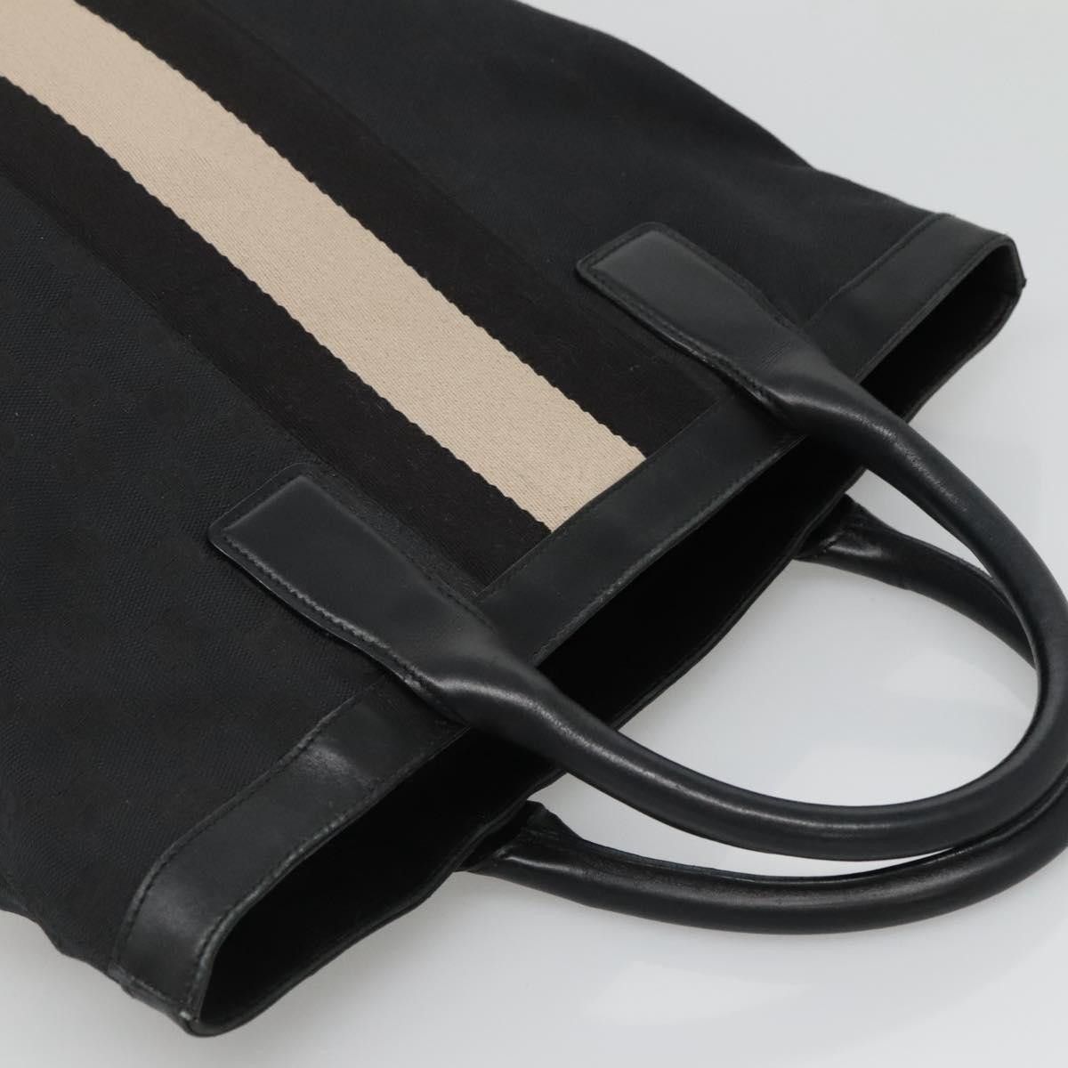 Gucci GUCCI GG Canvas Sherry Line Hand Bag Black Silver 002 002 Size ONE SIZE - 6 Thumbnail