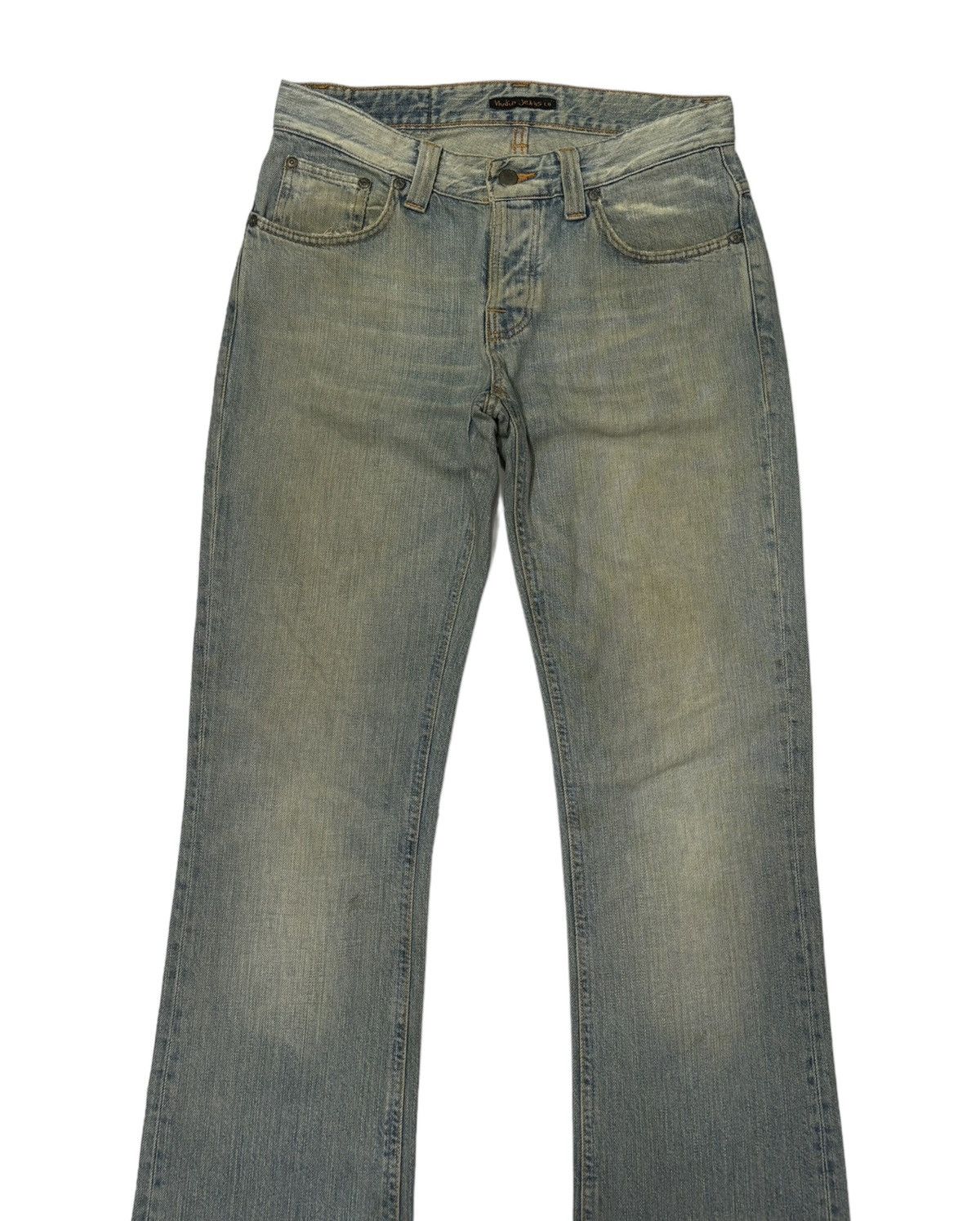 Nudie Jeans NUDIE JEANS BOOTCUT OLA JAPAN USED RUSTY DISTRESS DENIM Size US 32 / EU 48 - 3 Thumbnail