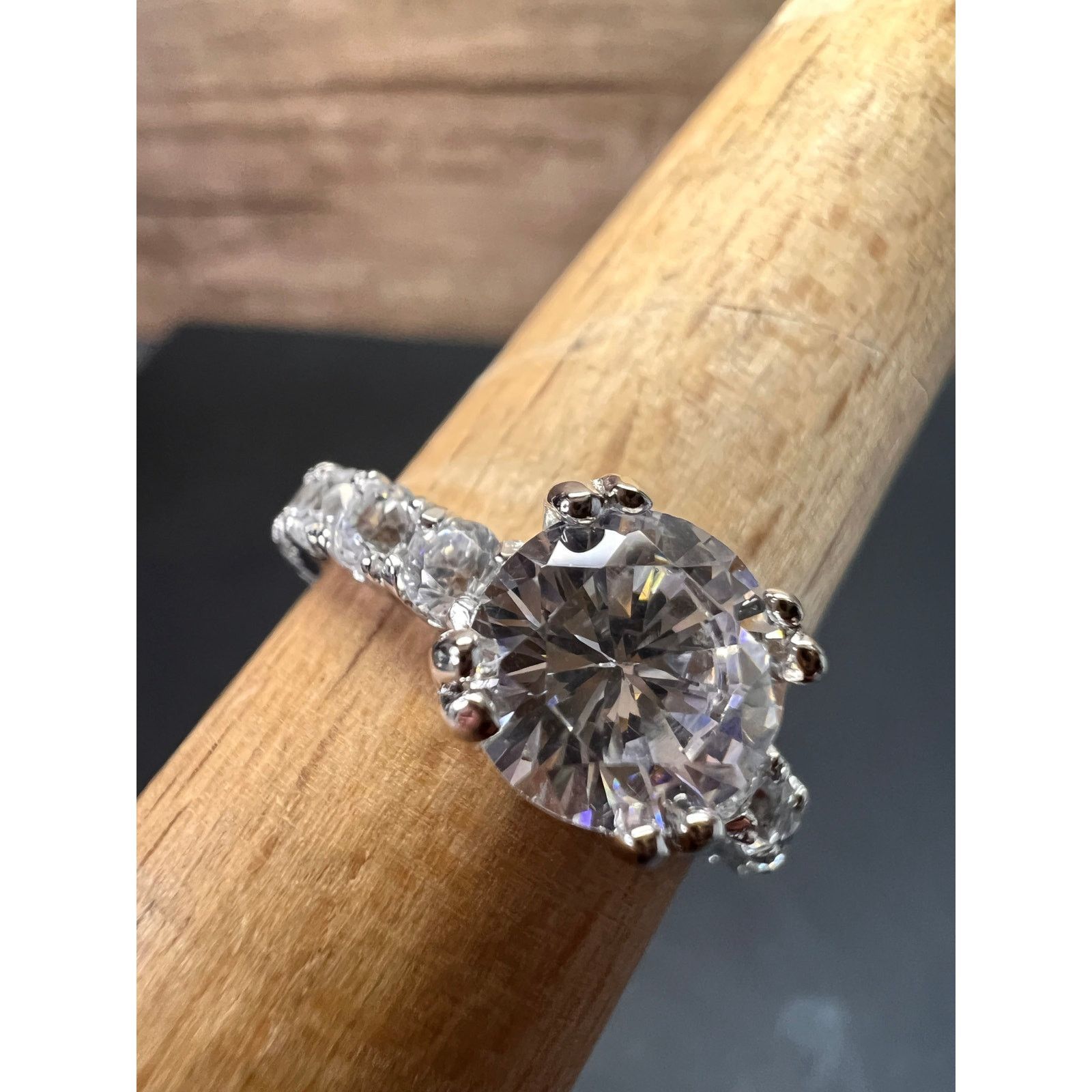Other Cubic zirconia sterling silver ring size 7 Size ONE SIZE - 17 Thumbnail
