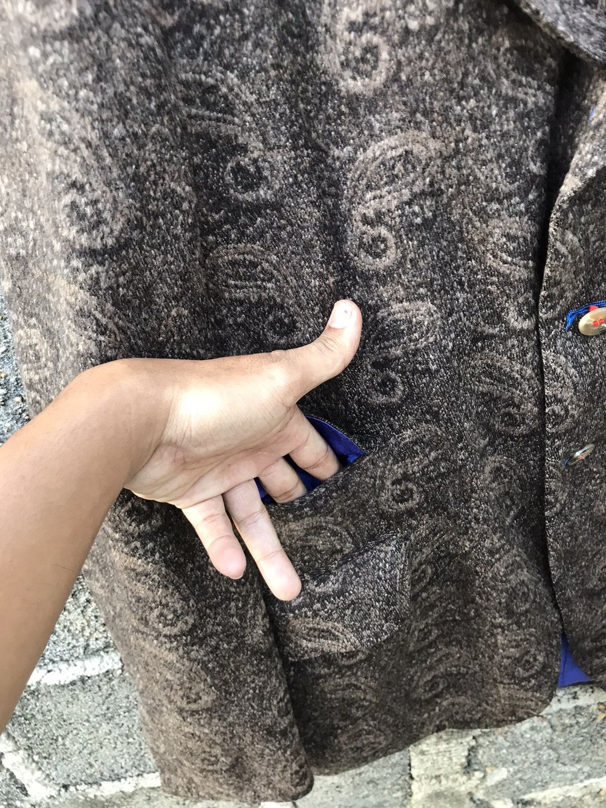 Japanese Brand × Vintage ⚡️Vintage Ichibankan Paisley Button Coat Size US S / EU 44-46 / 1 - 7 Thumbnail