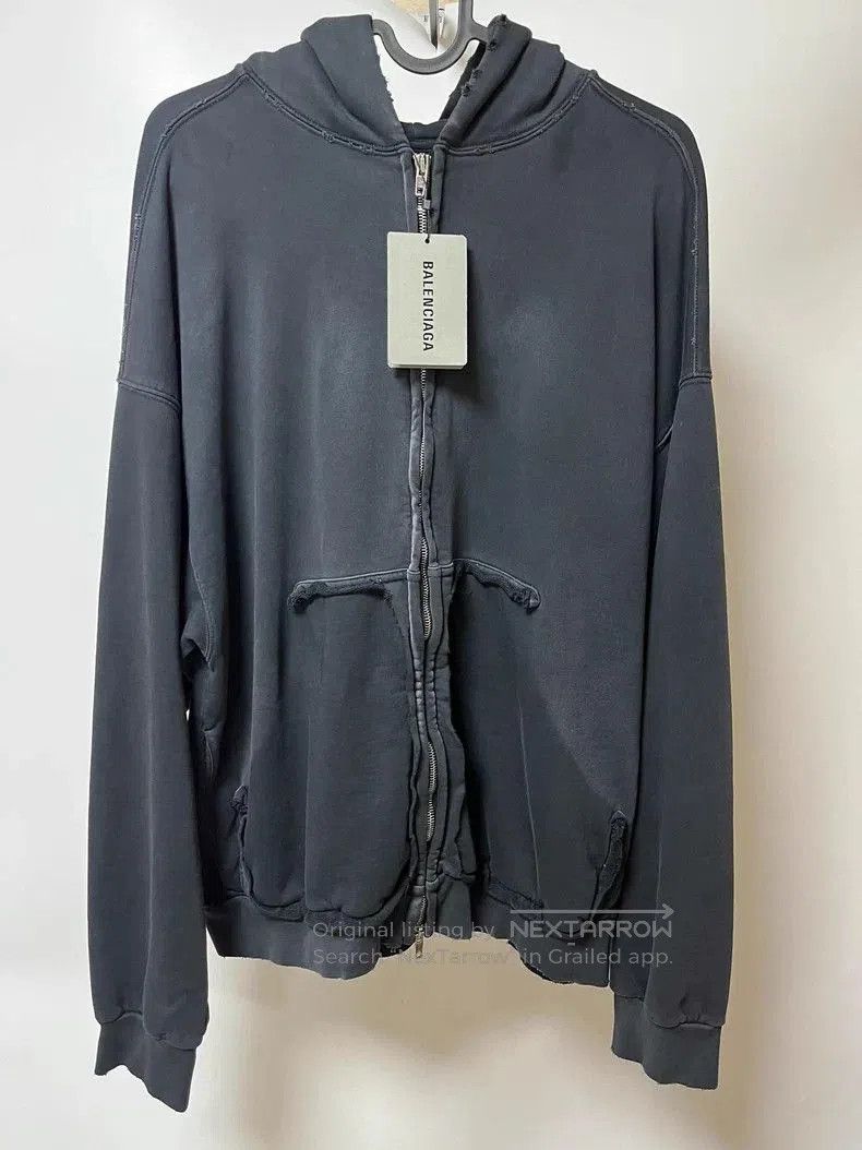 Balenciaga Balenciaga Black Tape Zip Hoodie. Size US XS / EU 42 / 0 - 2 Thumbnail